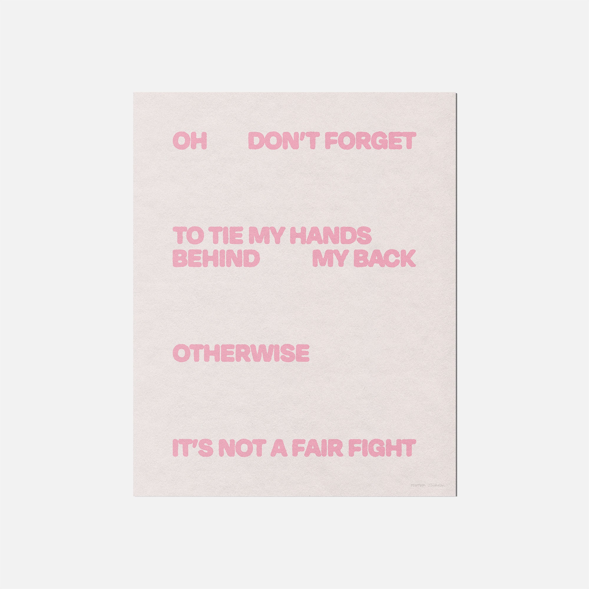 FIGHT PRINT