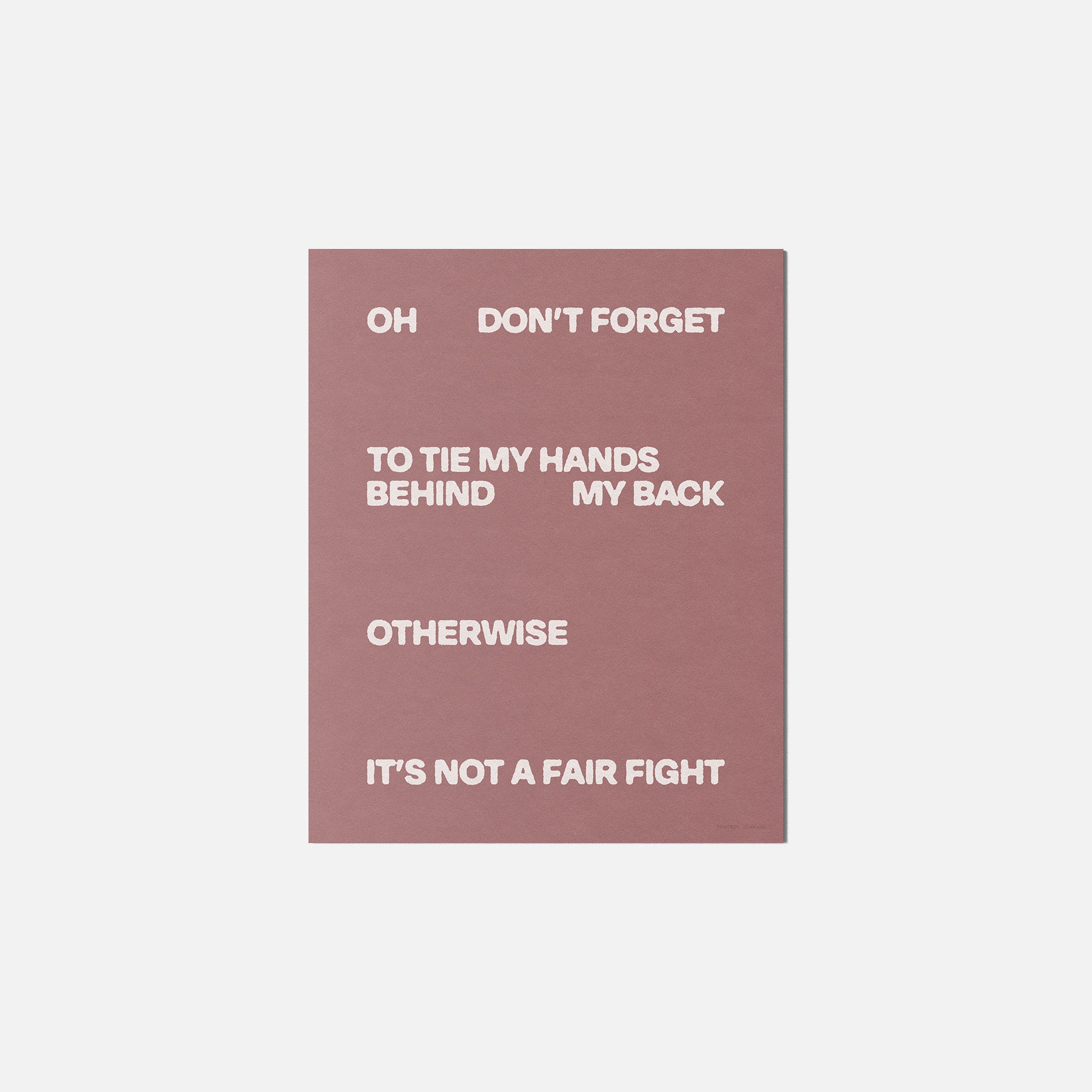 FIGHT PRINT