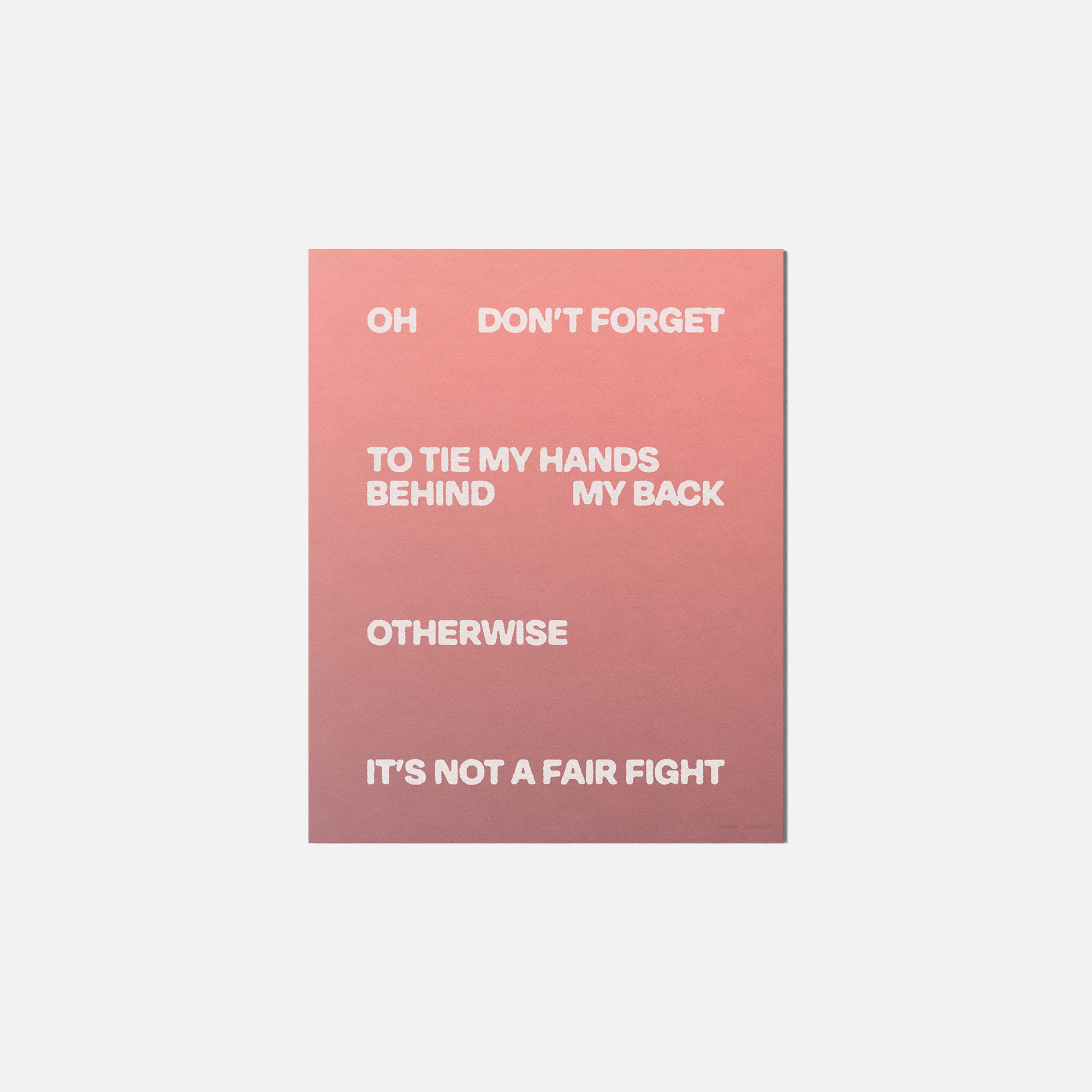 FIGHT PRINT