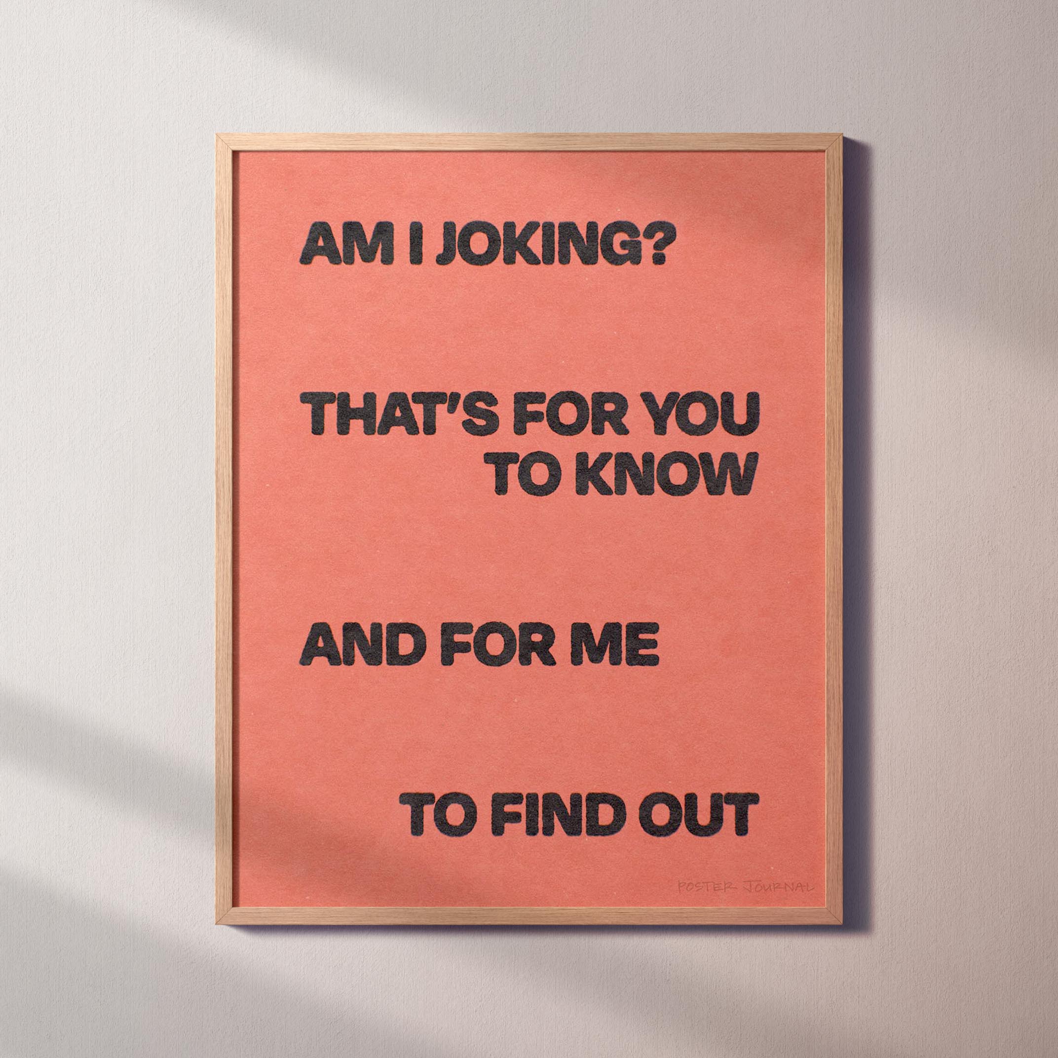 JOKING PRINT