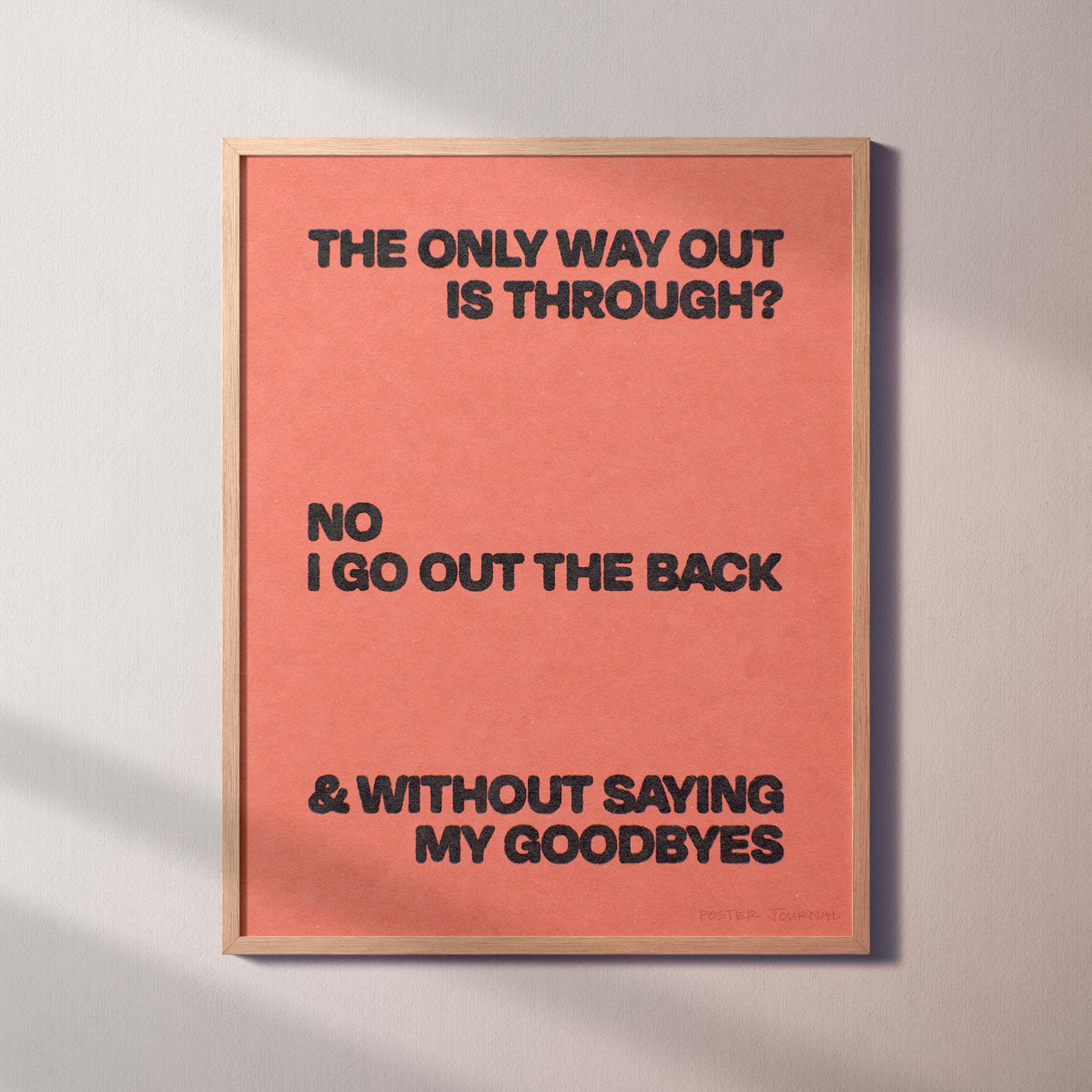 GOODBYES PRINT