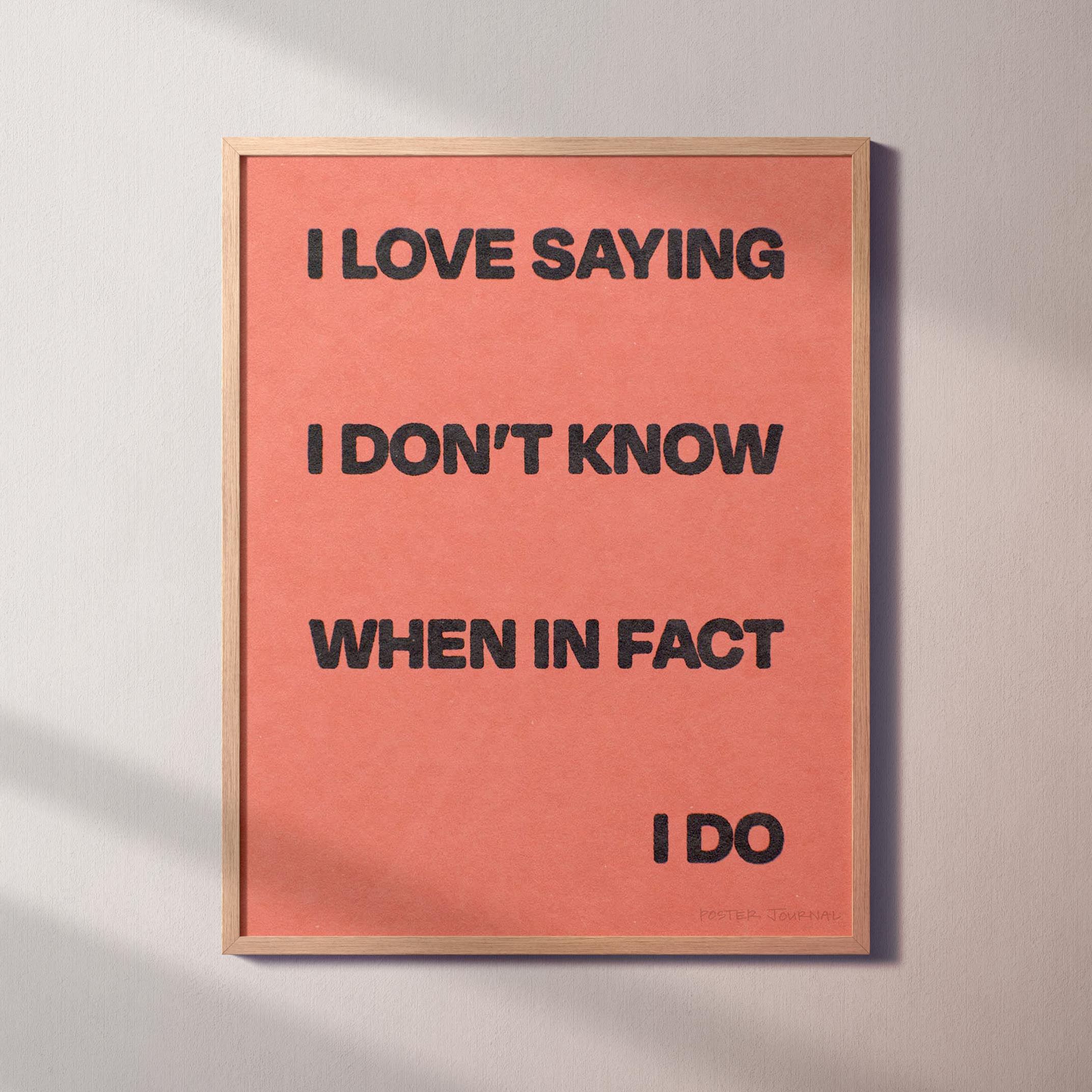 SAYING PRINT