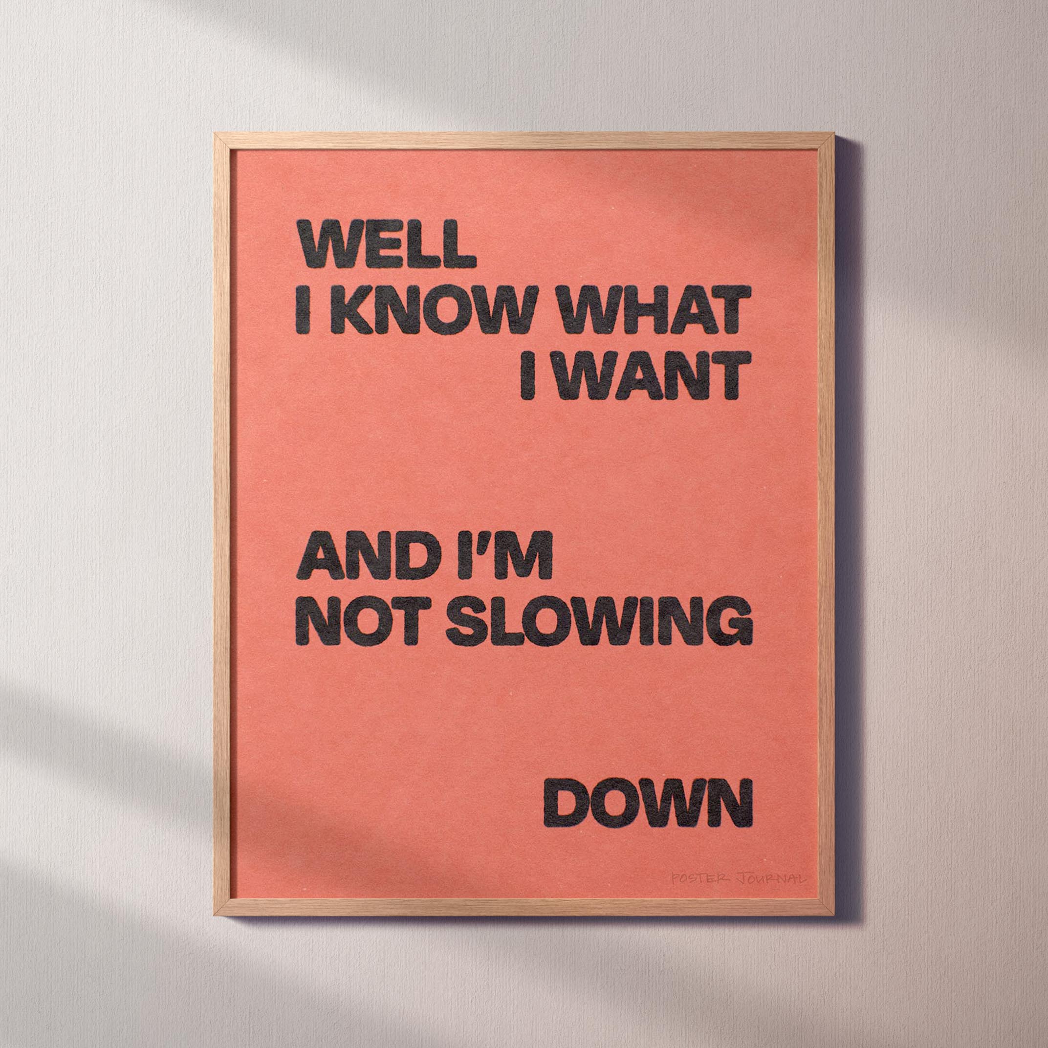 SLOWING PRINT