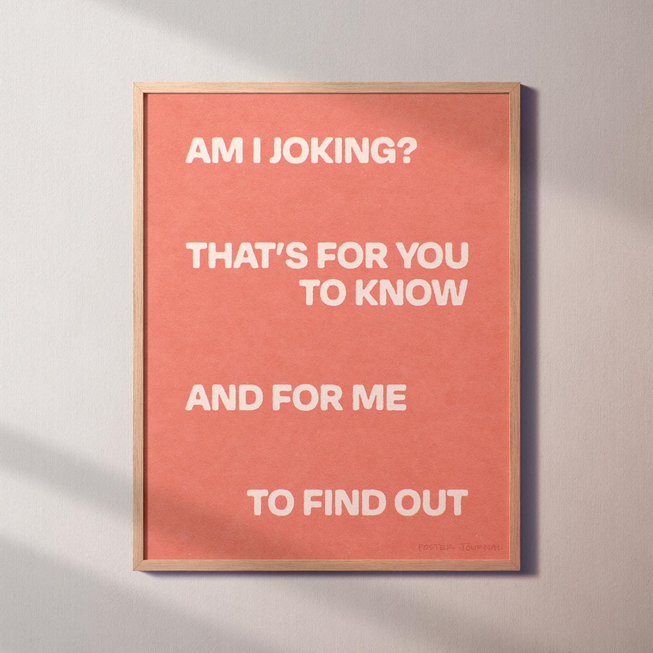JOKING PRINT