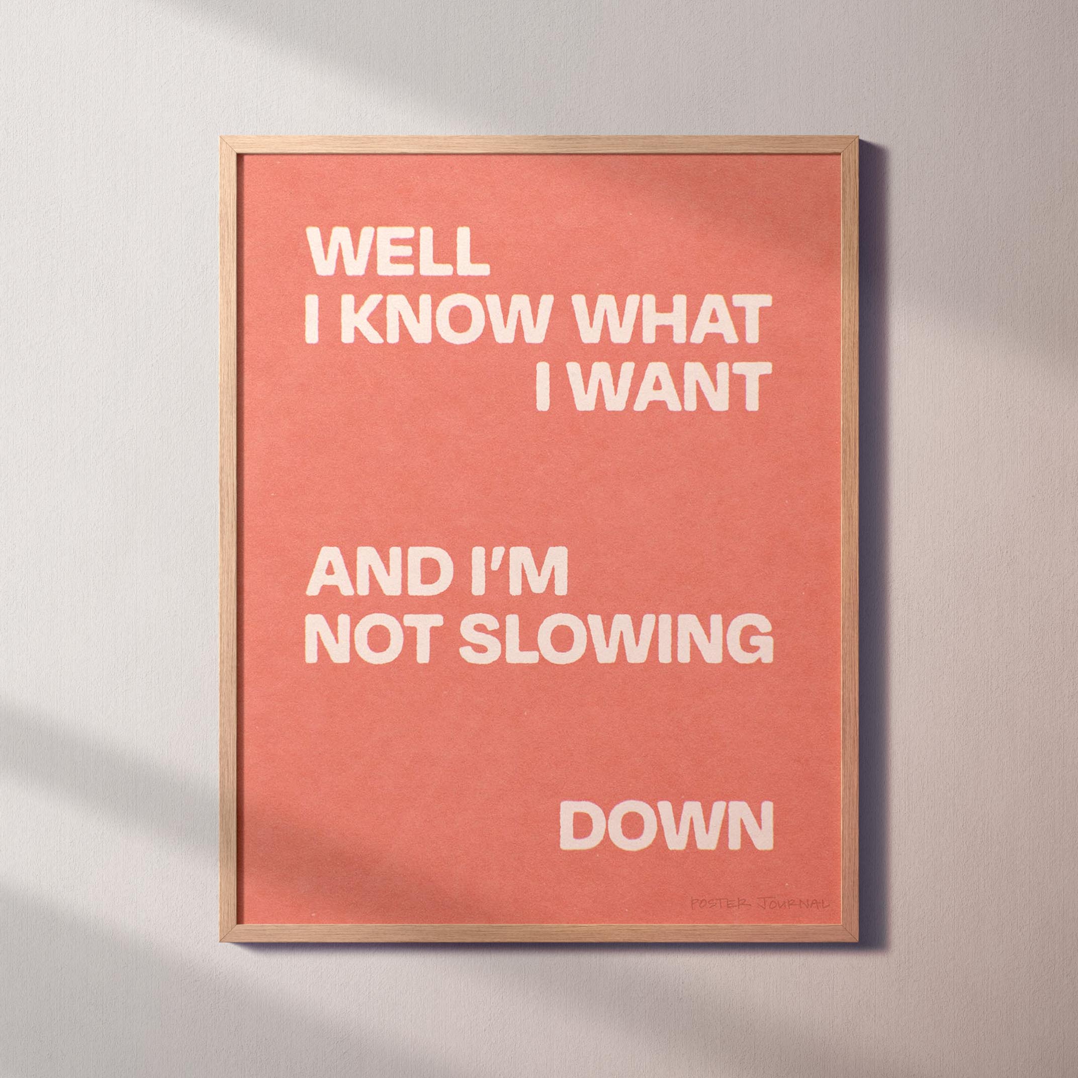 SLOWING PRINT