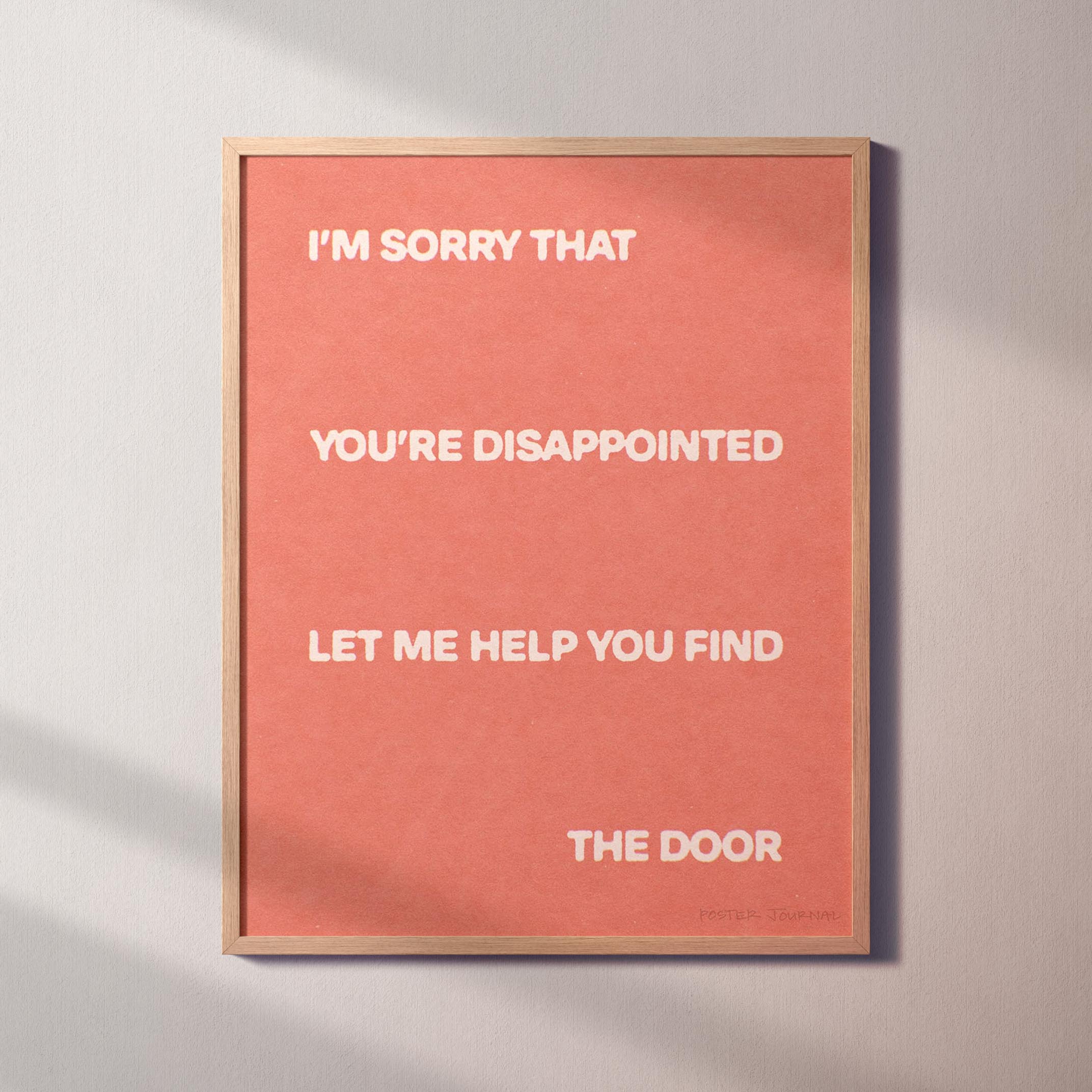 DISAPPOINTED PRINT
