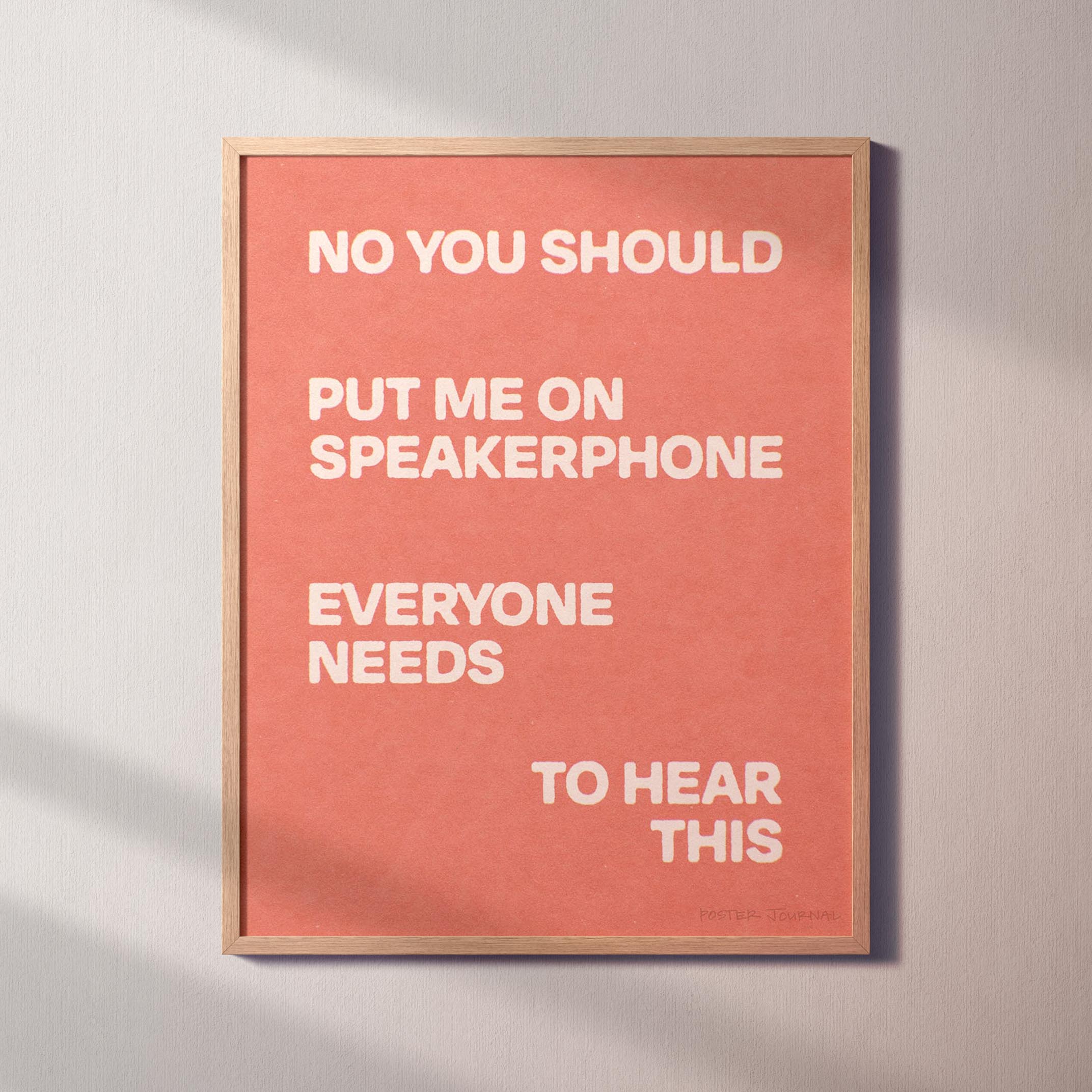 SPEAKERPHONE PRINT