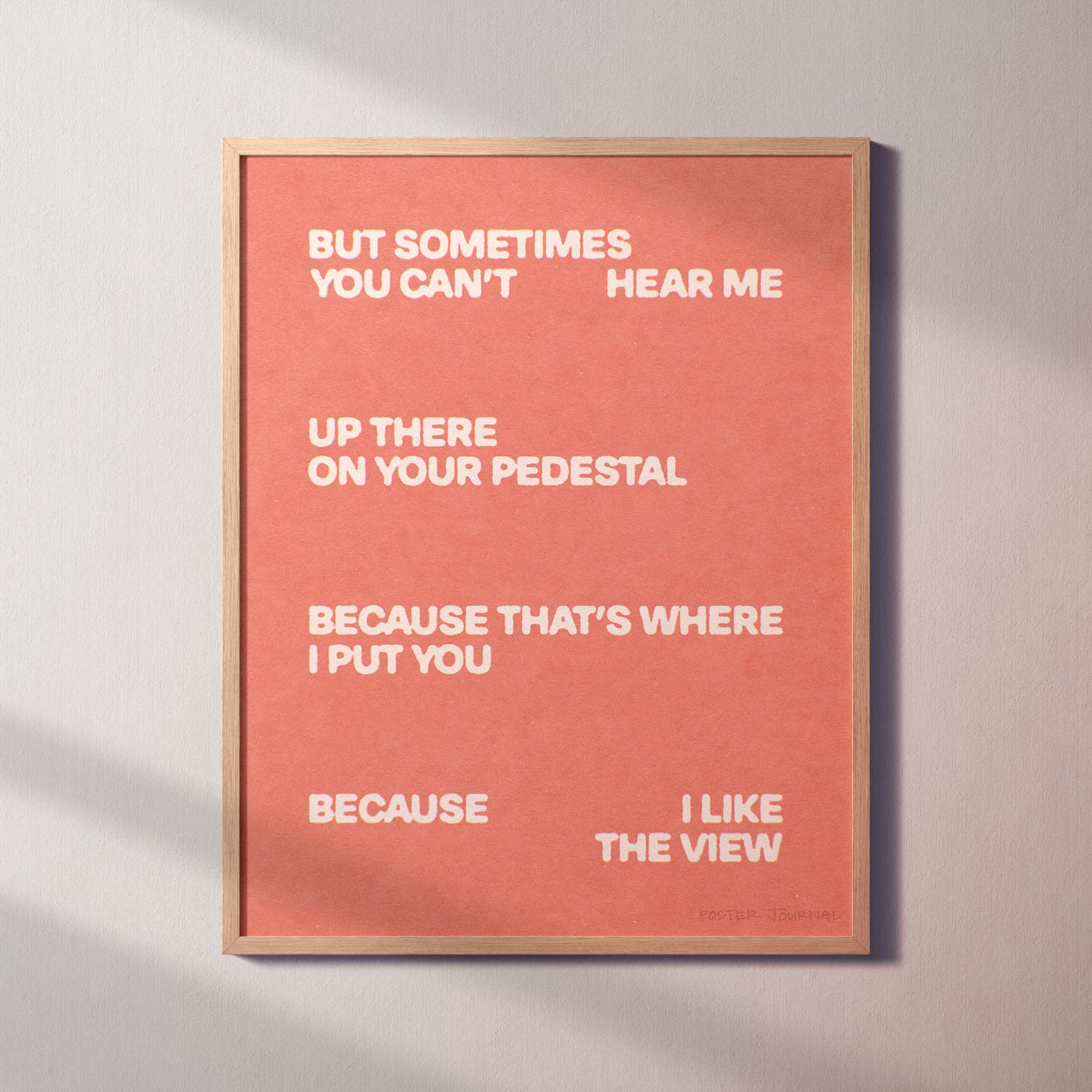 PEDESTAL PRINT