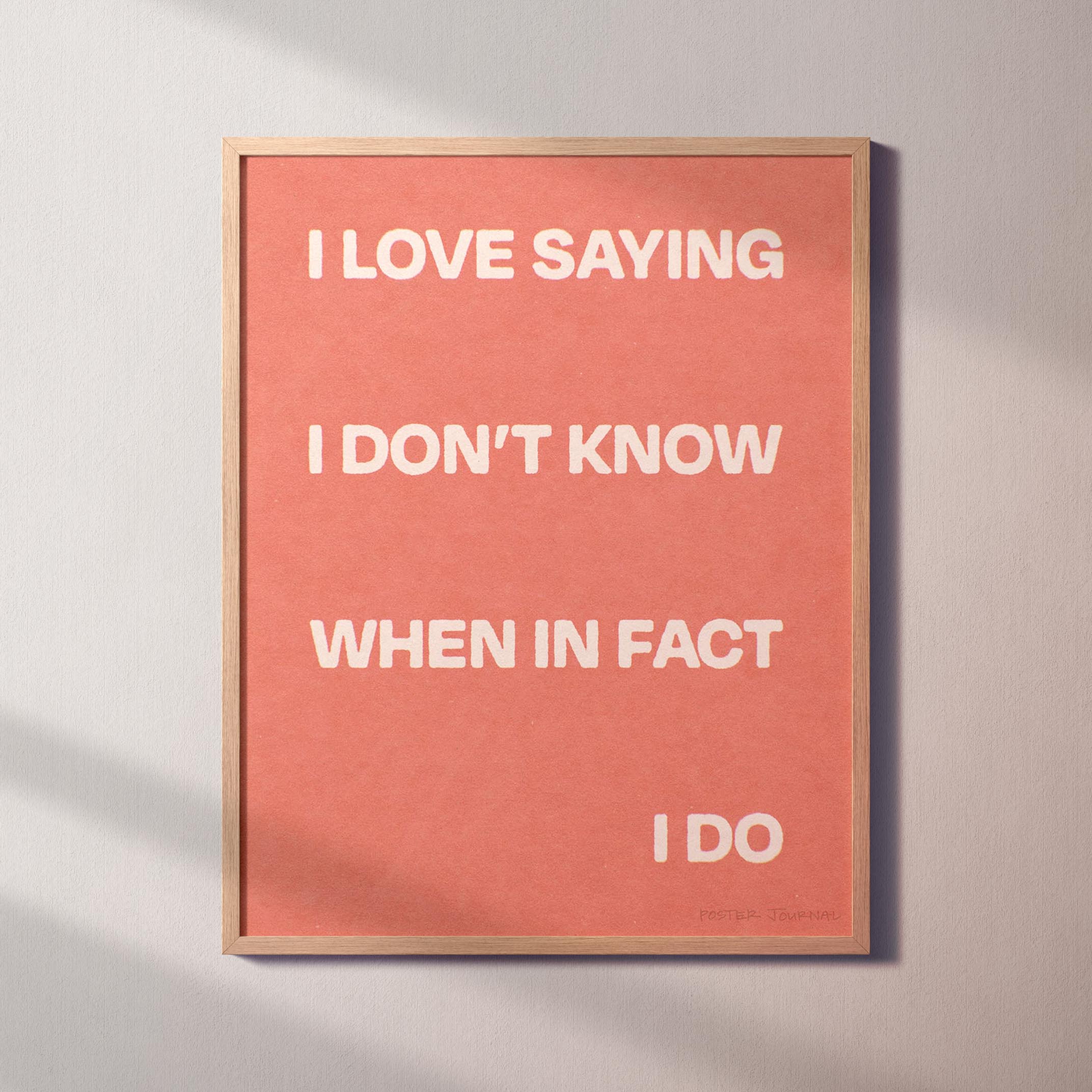 SAYING PRINT