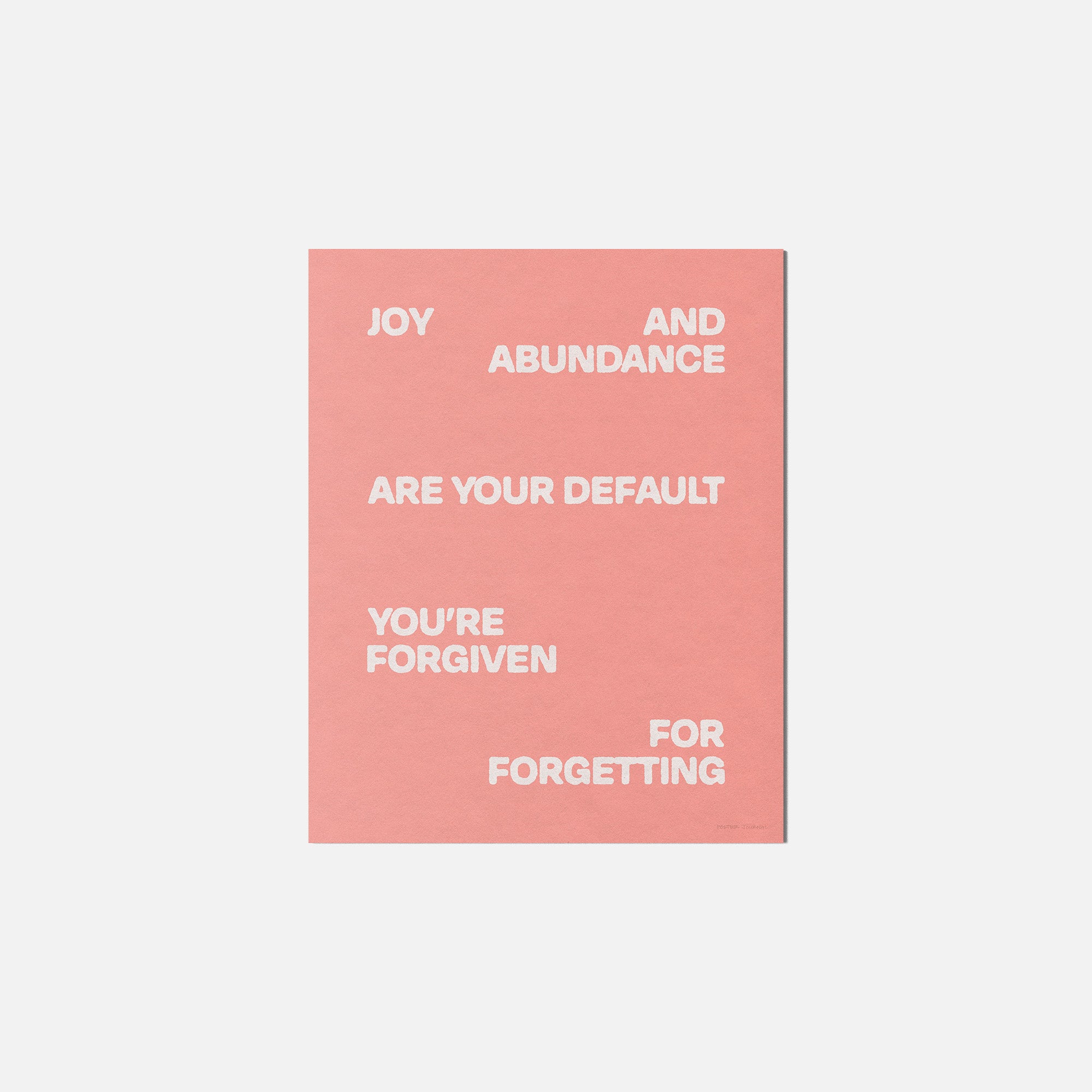 FORGIVEN PRINT