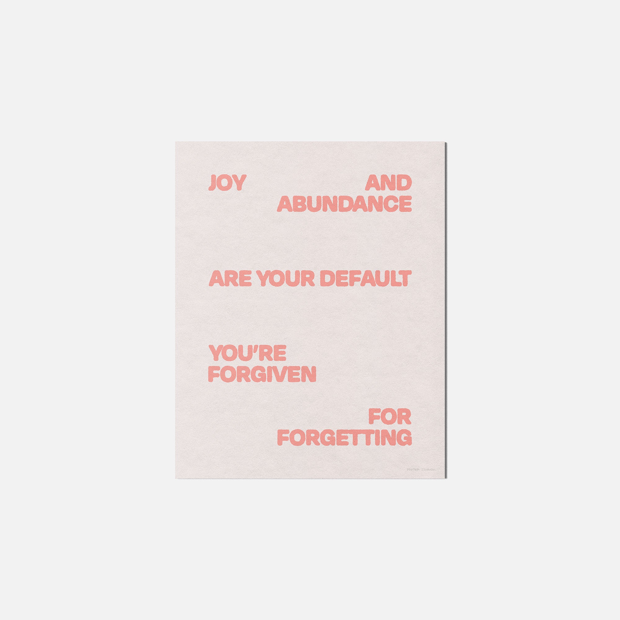 FORGIVEN PRINT