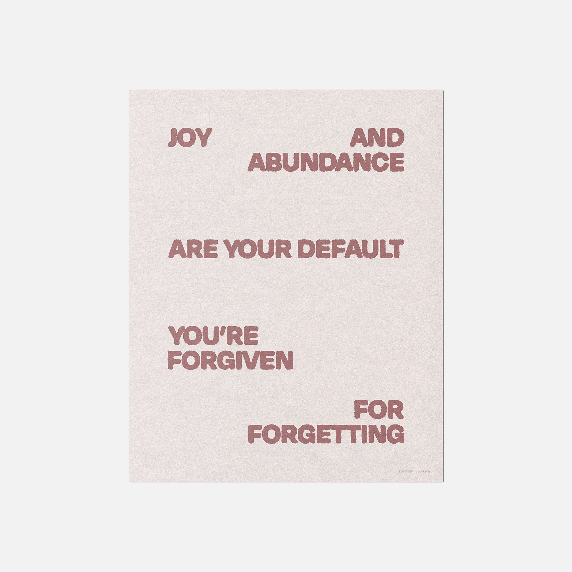 FORGIVEN PRINT