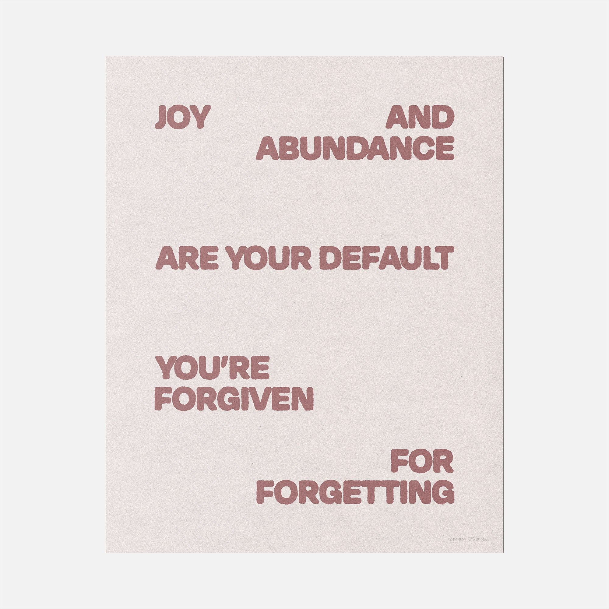 FORGIVEN PRINT
