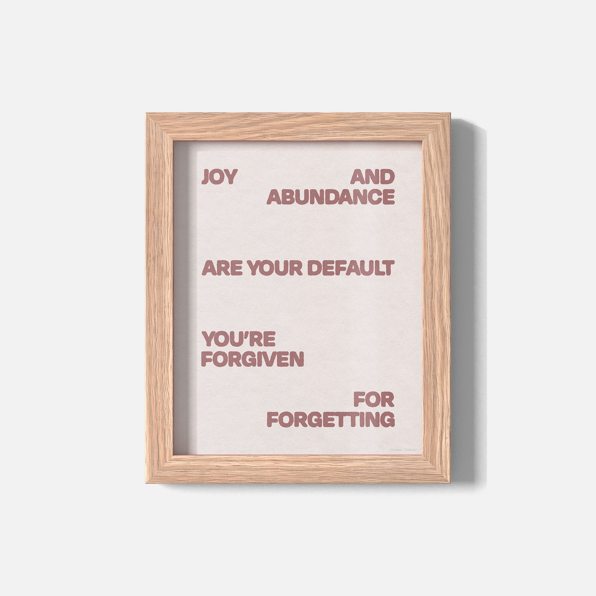 FORGIVEN PRINT