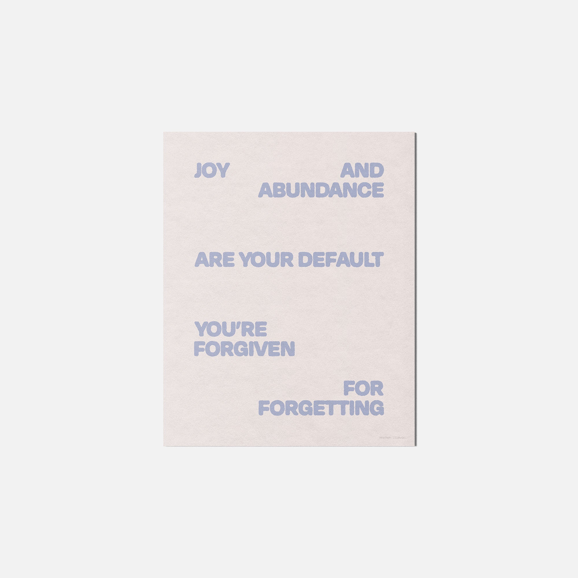 FORGIVEN PRINT
