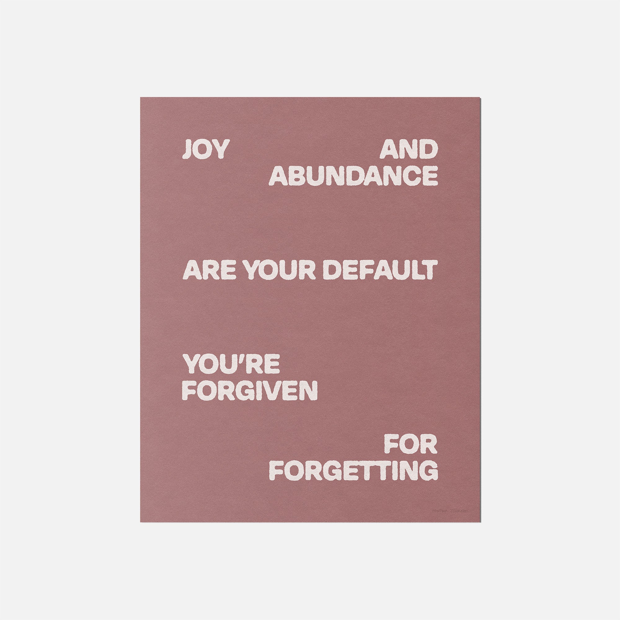 FORGIVEN PRINT