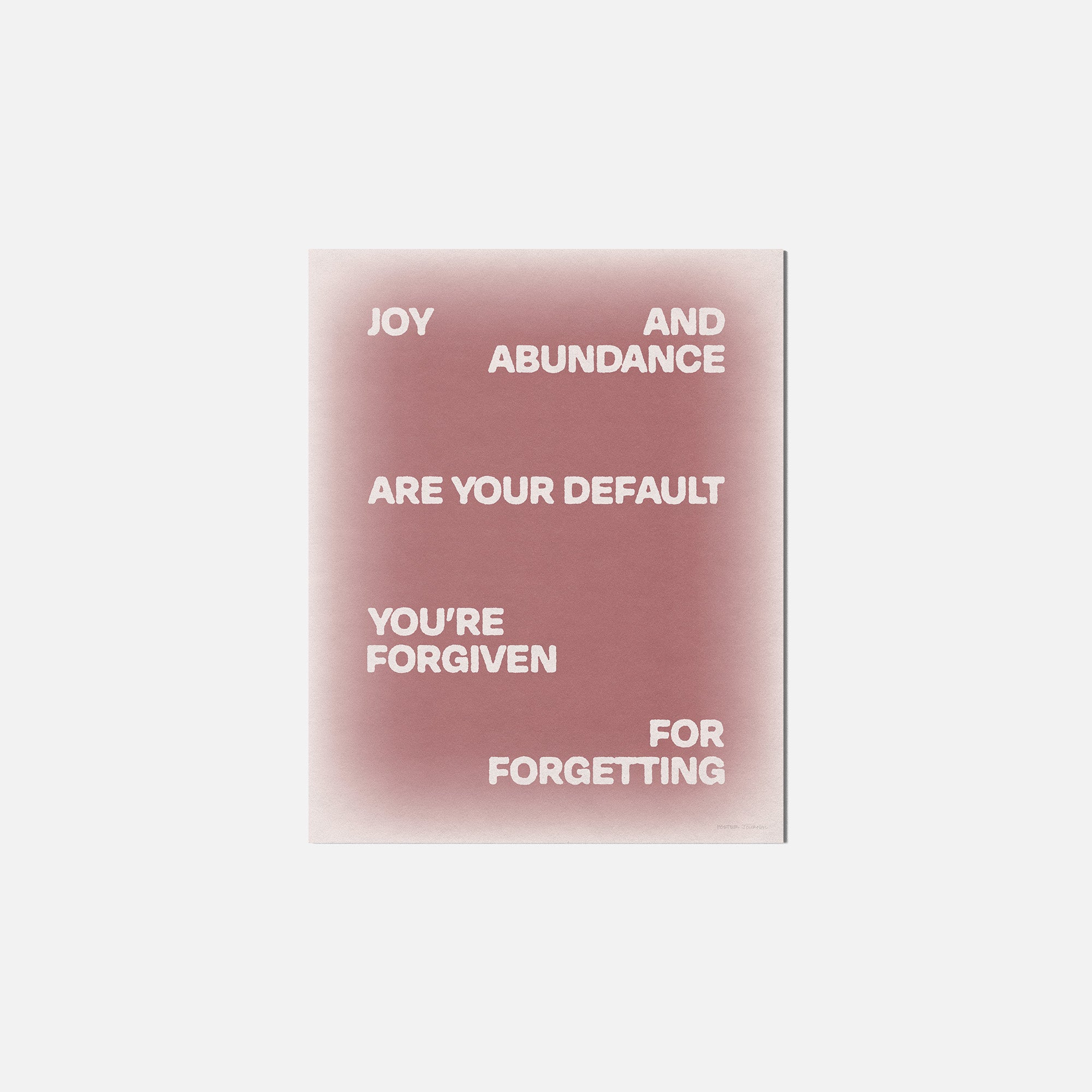 FORGIVEN PRINT
