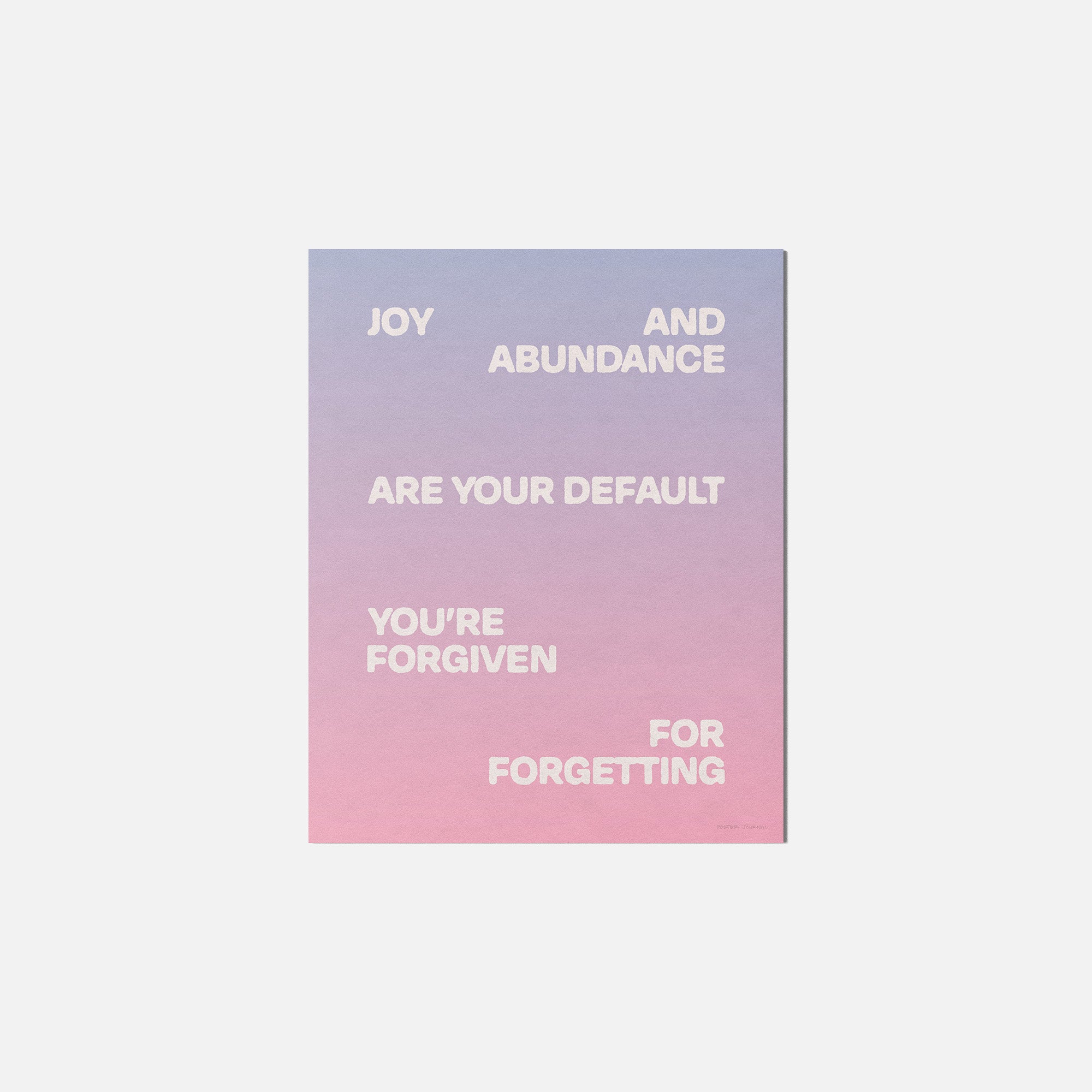 FORGIVEN PRINT