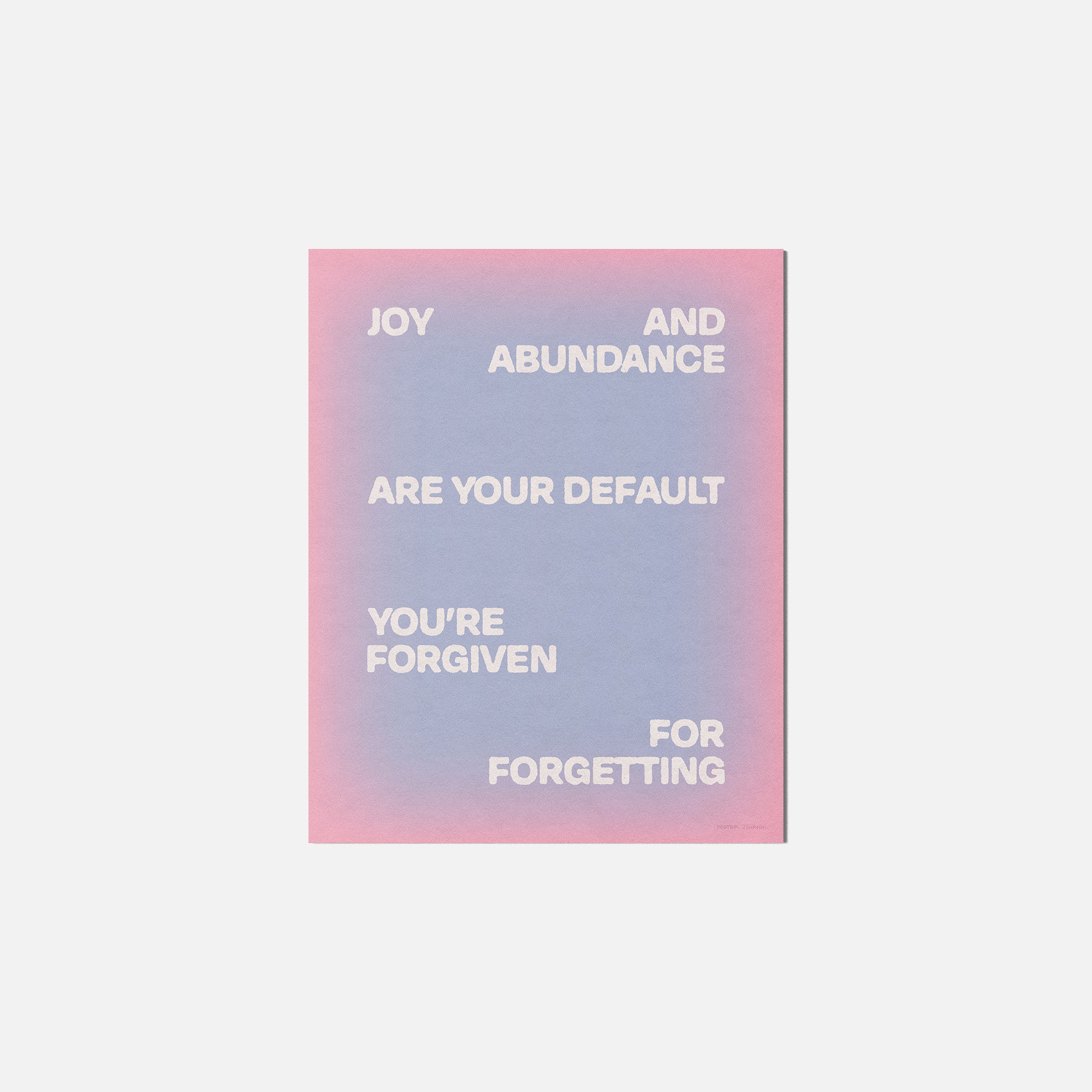FORGIVEN PRINT