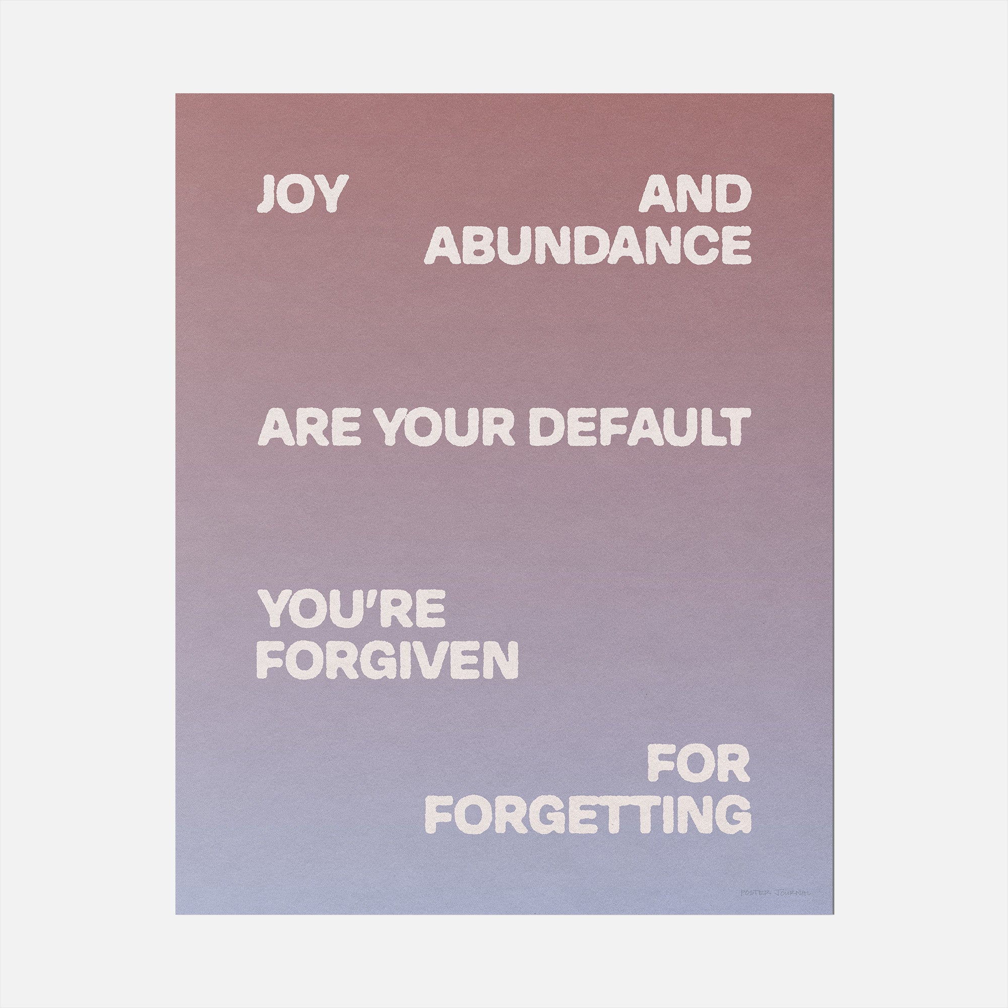 FORGIVEN PRINT