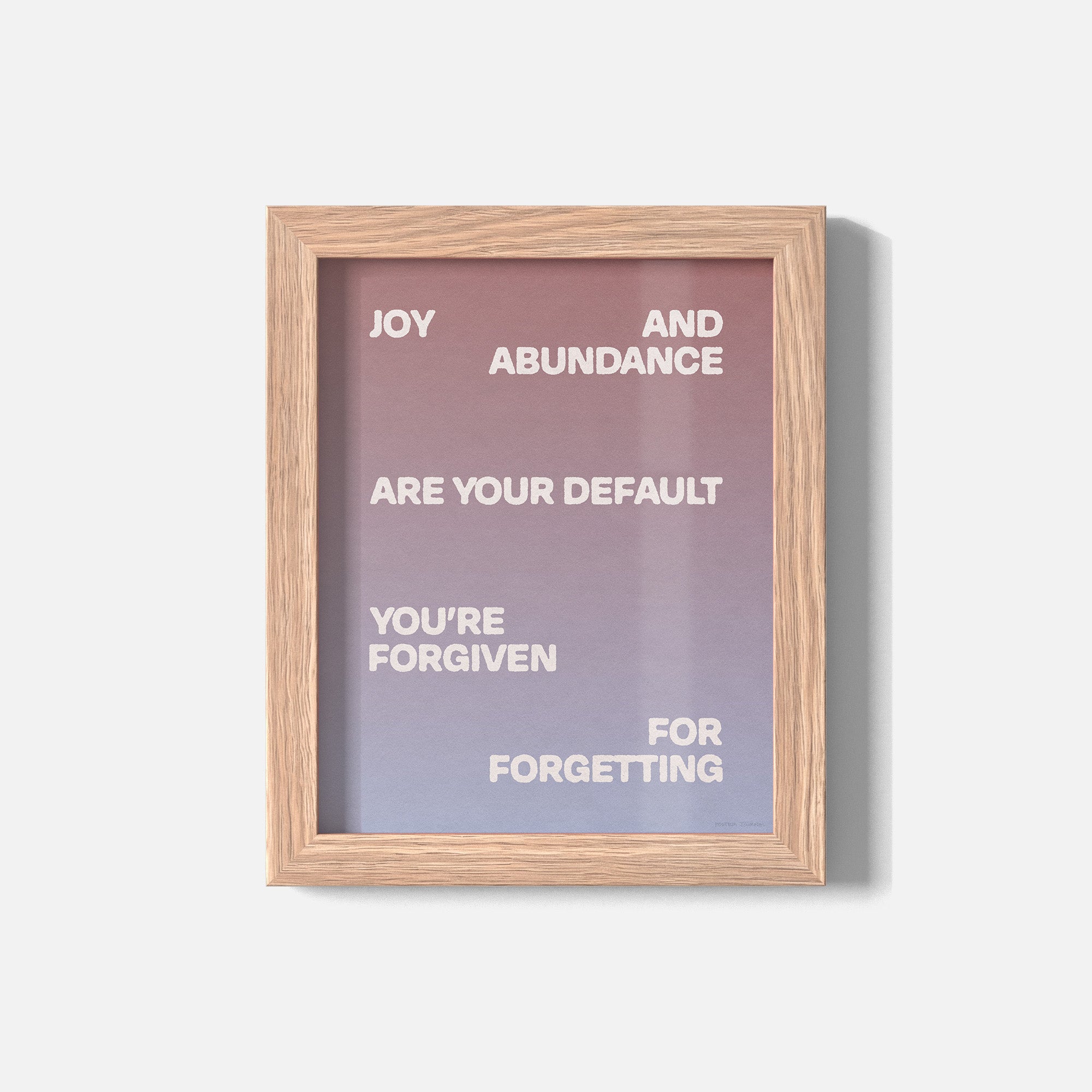 FORGIVEN PRINT