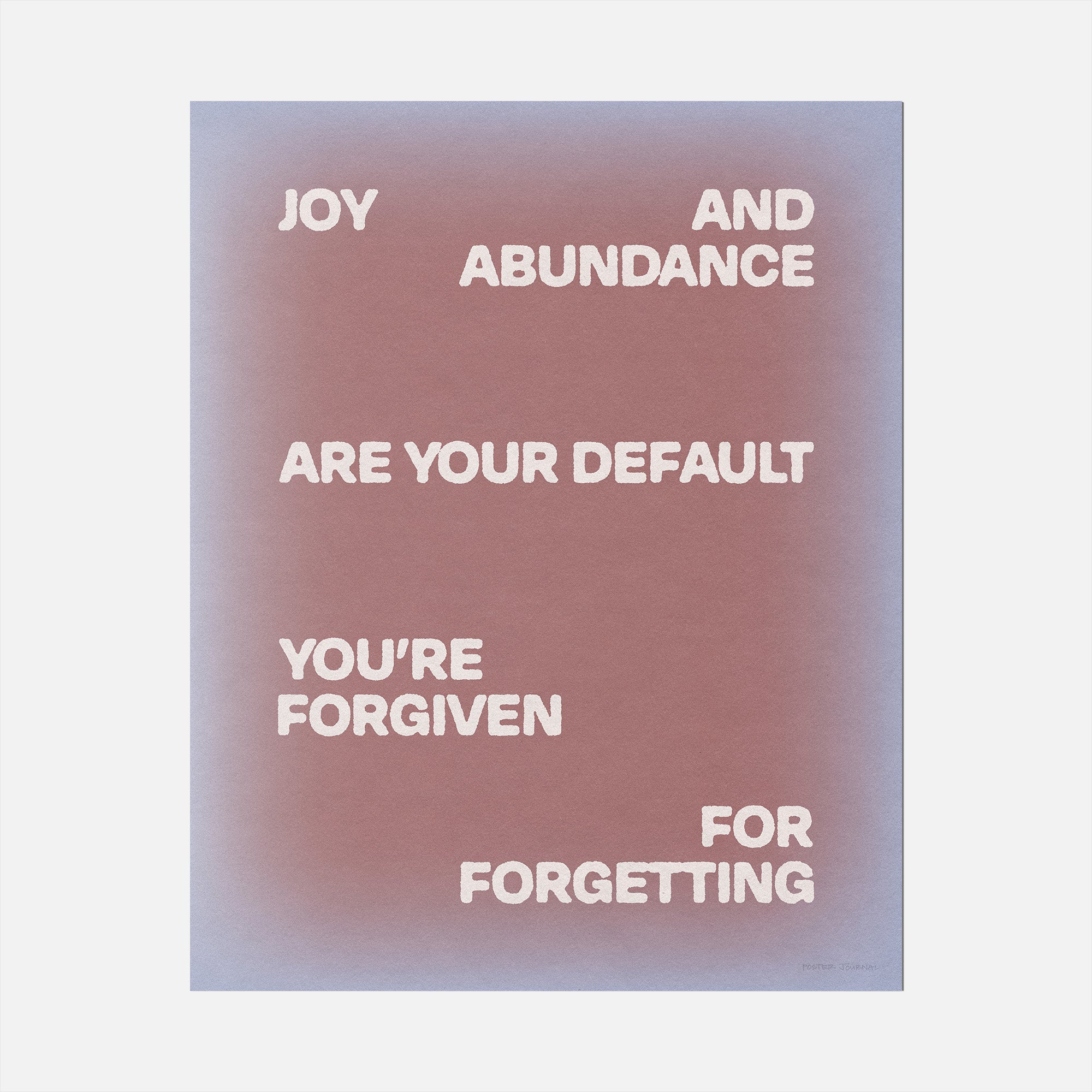 FORGIVEN PRINT