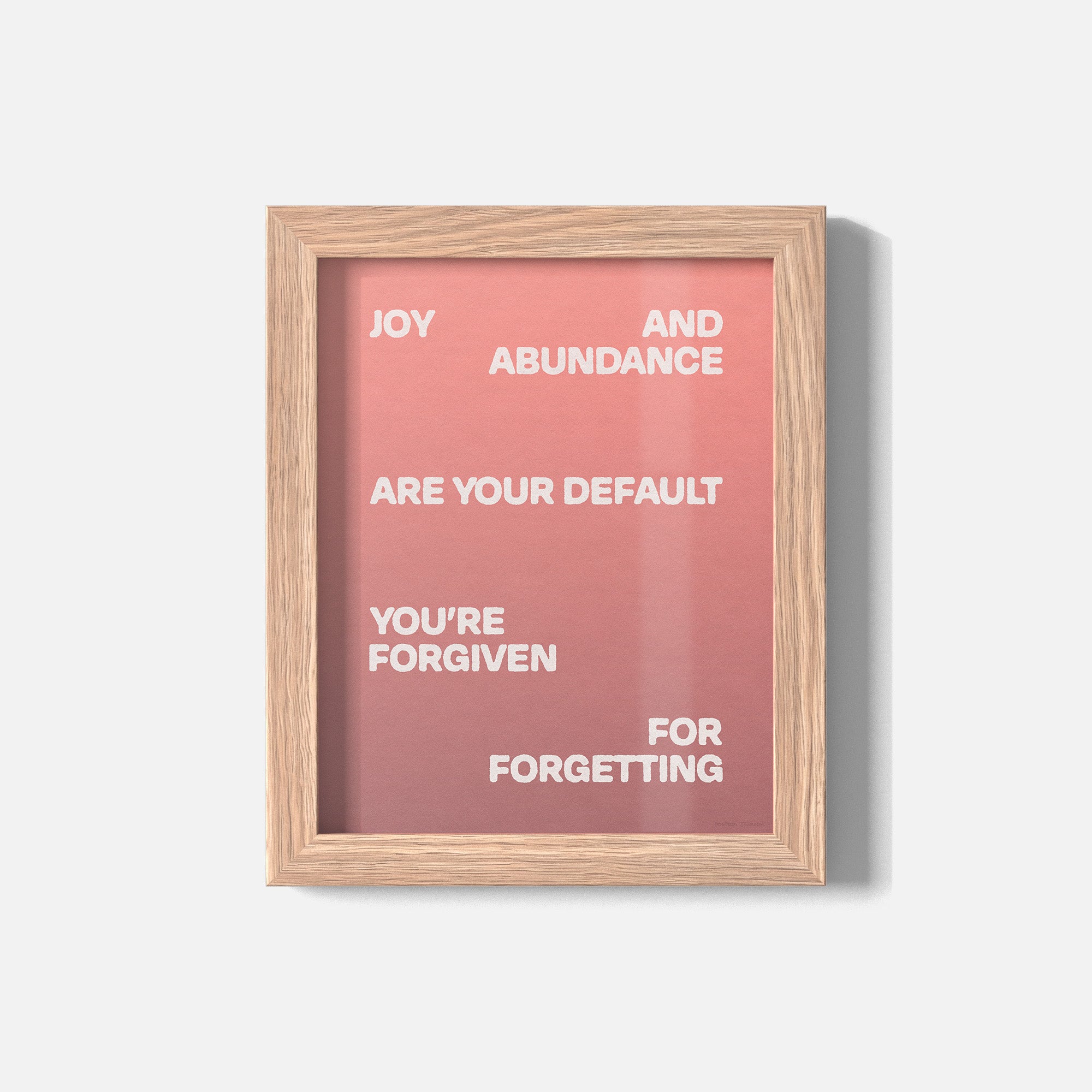 FORGIVEN PRINT