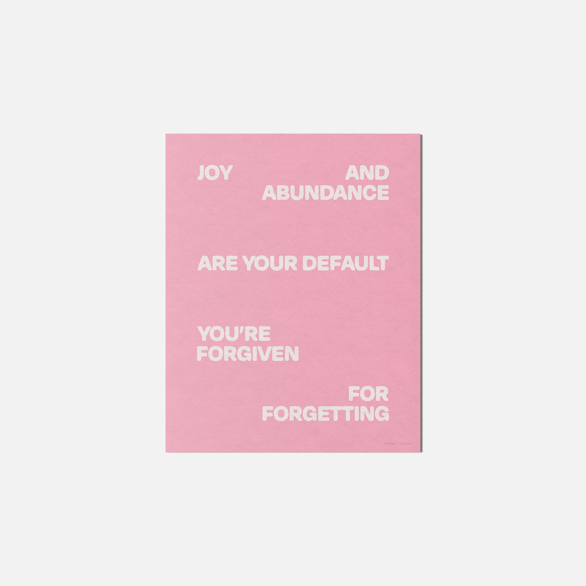 FORGIVEN PRINT