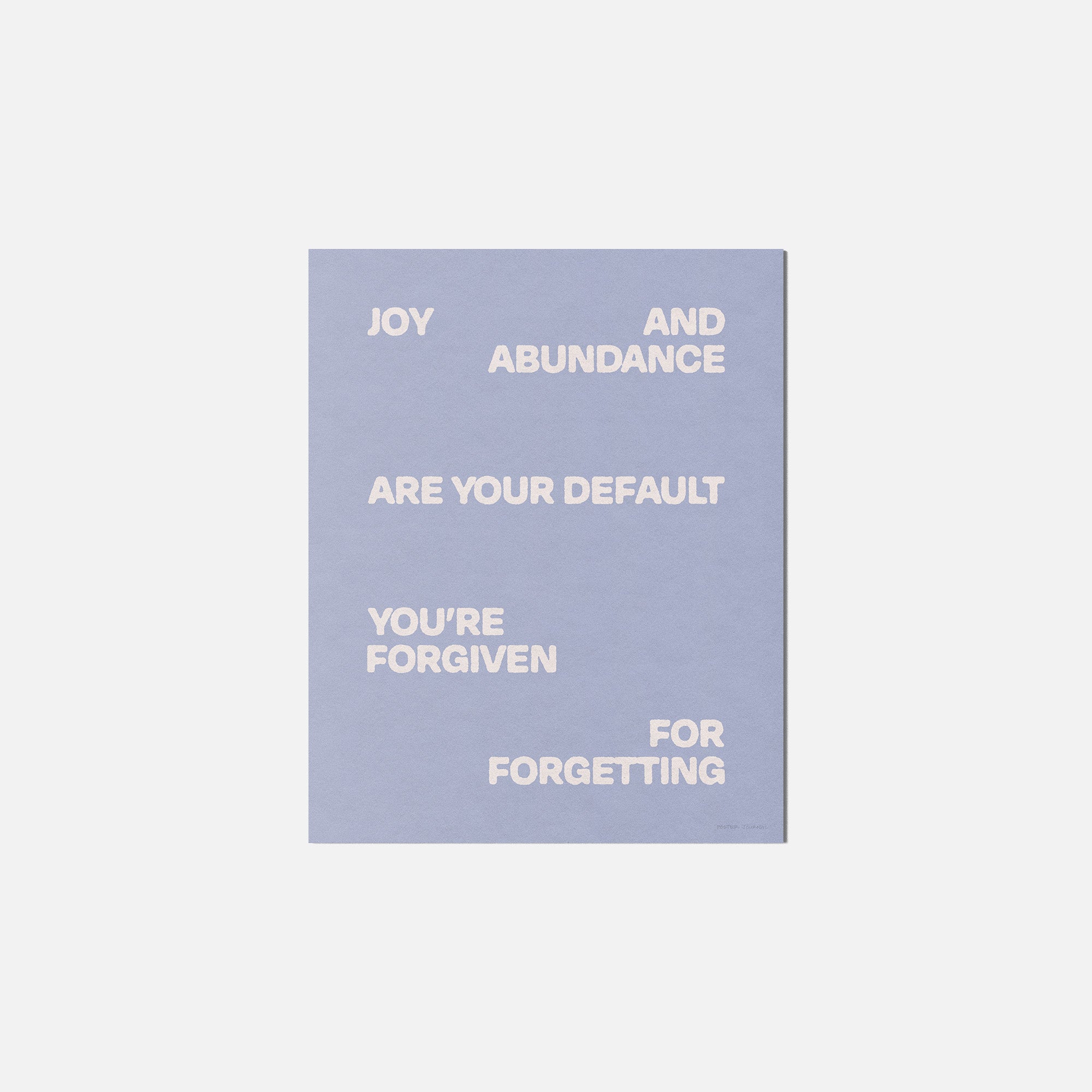 FORGIVEN PRINT