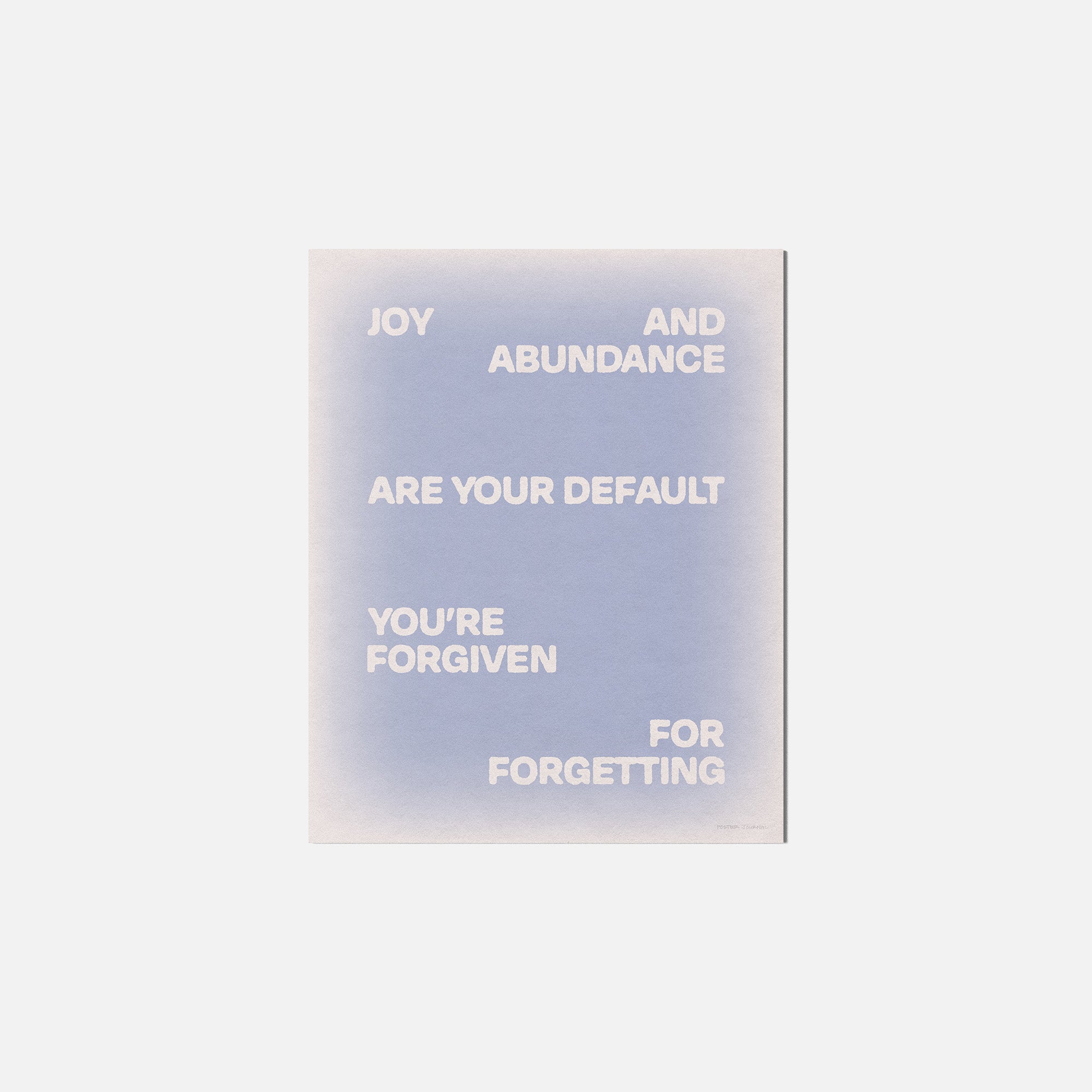 FORGIVEN PRINT