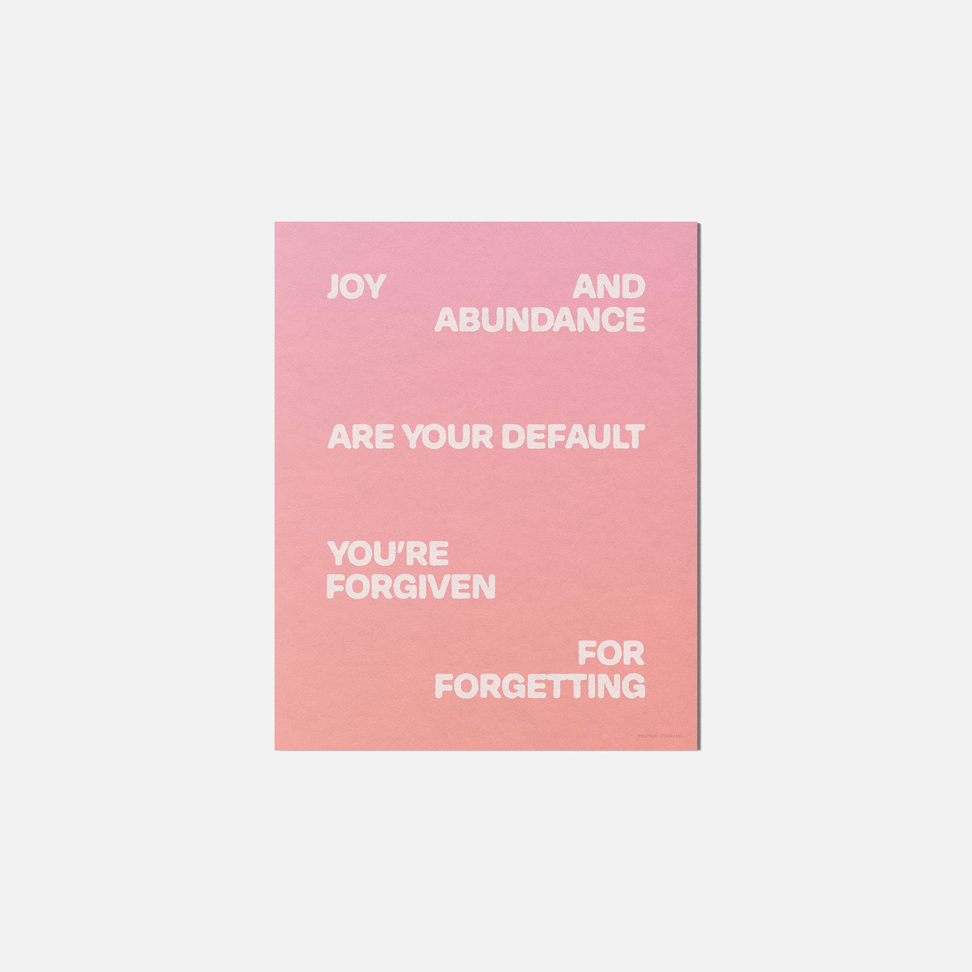 FORGIVEN PRINT