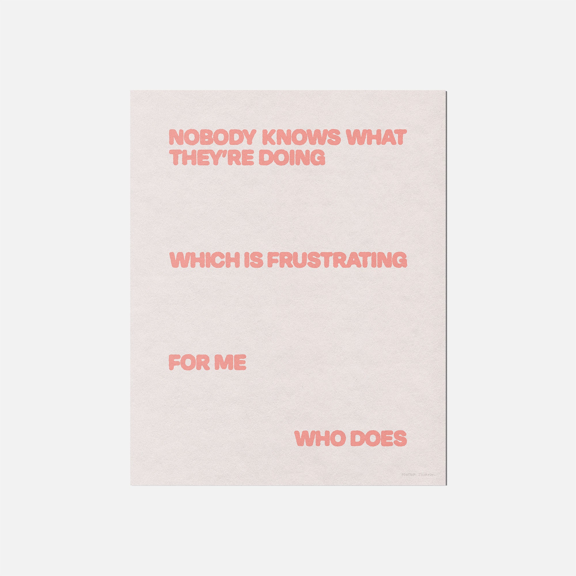 FRUSTRATING PRINT