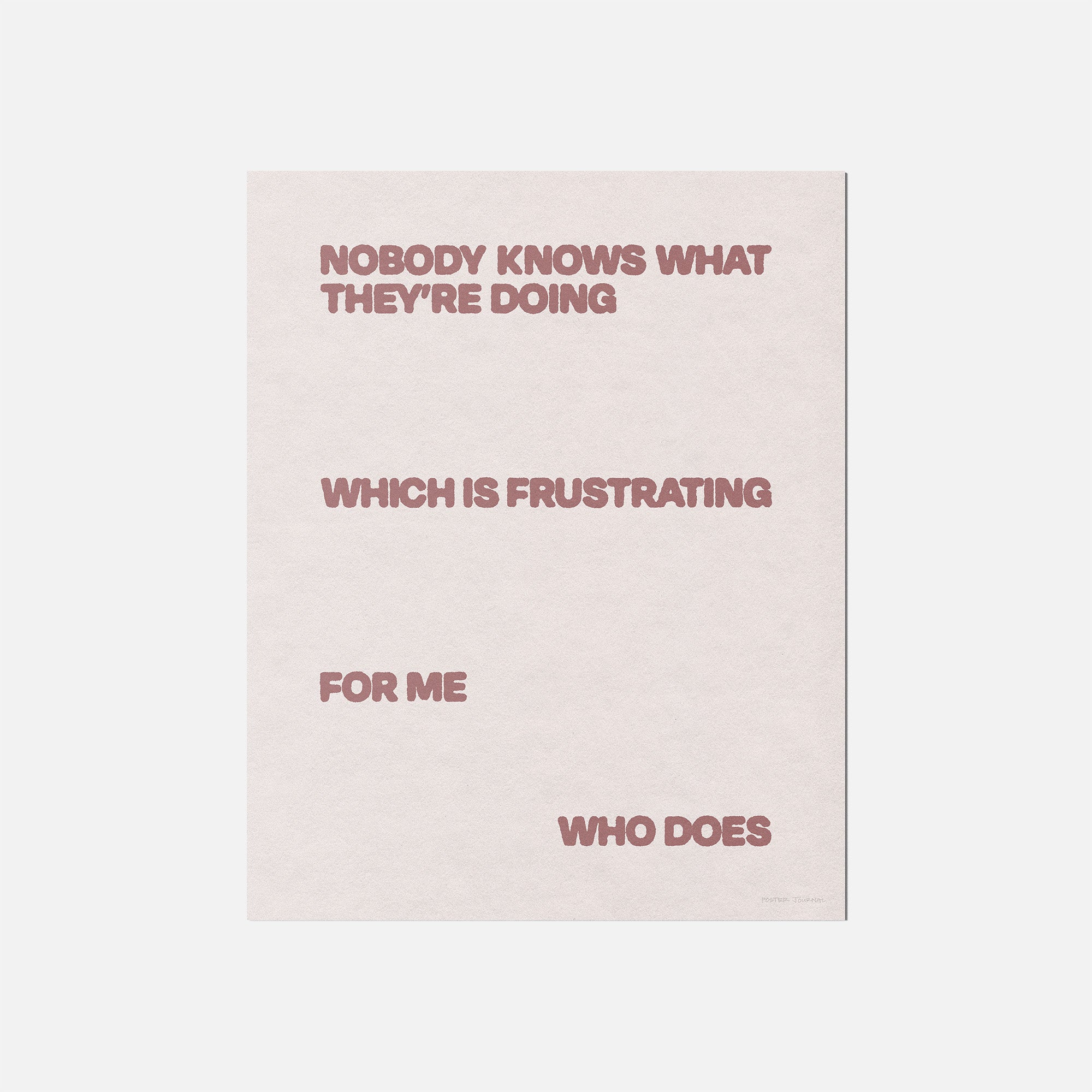 FRUSTRATING PRINT