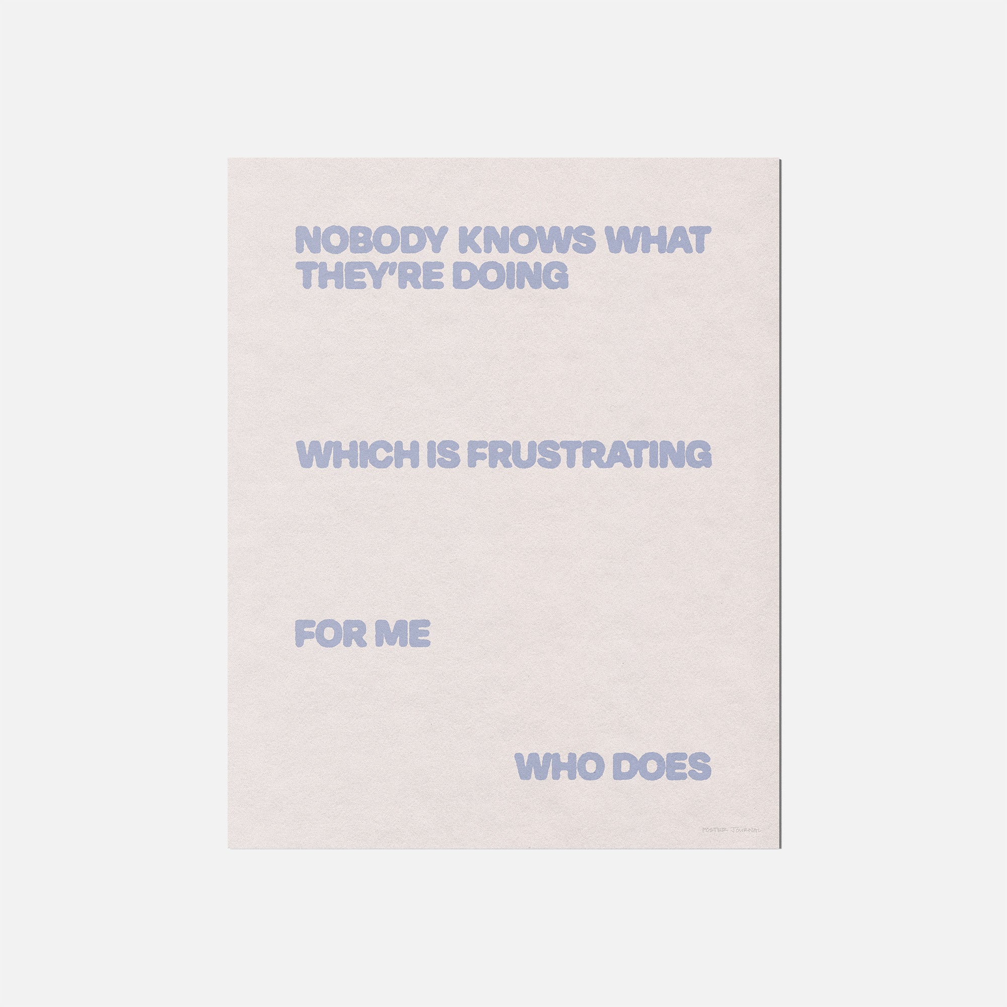 FRUSTRATING PRINT