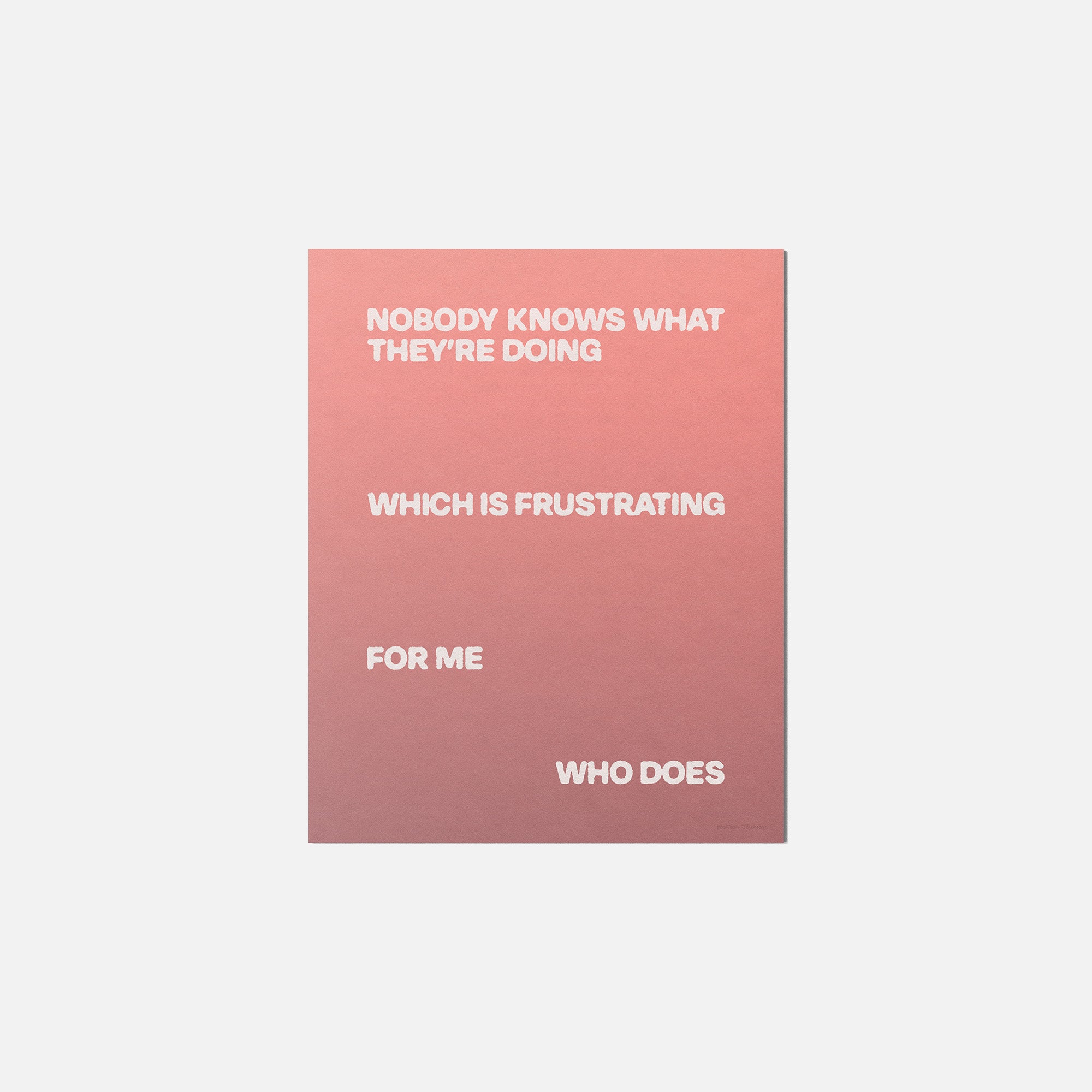 FRUSTRATING PRINT