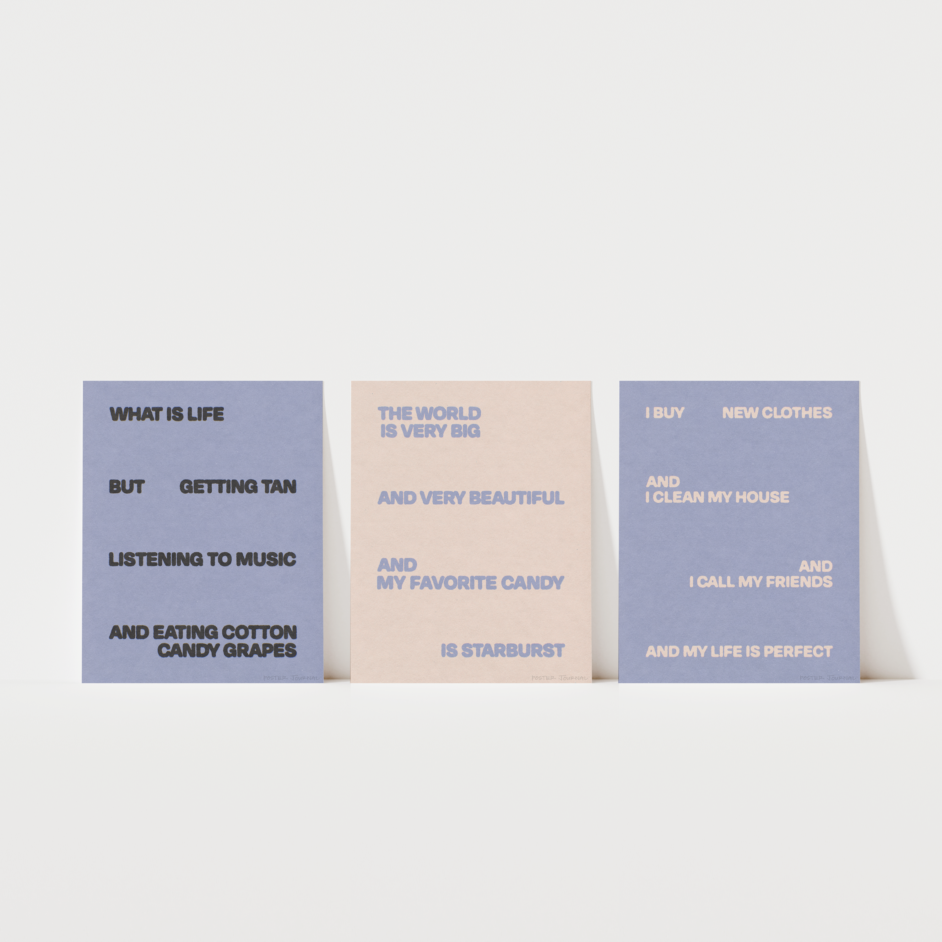 "SUNDAY AFTERNOON" MINI PRINT SET