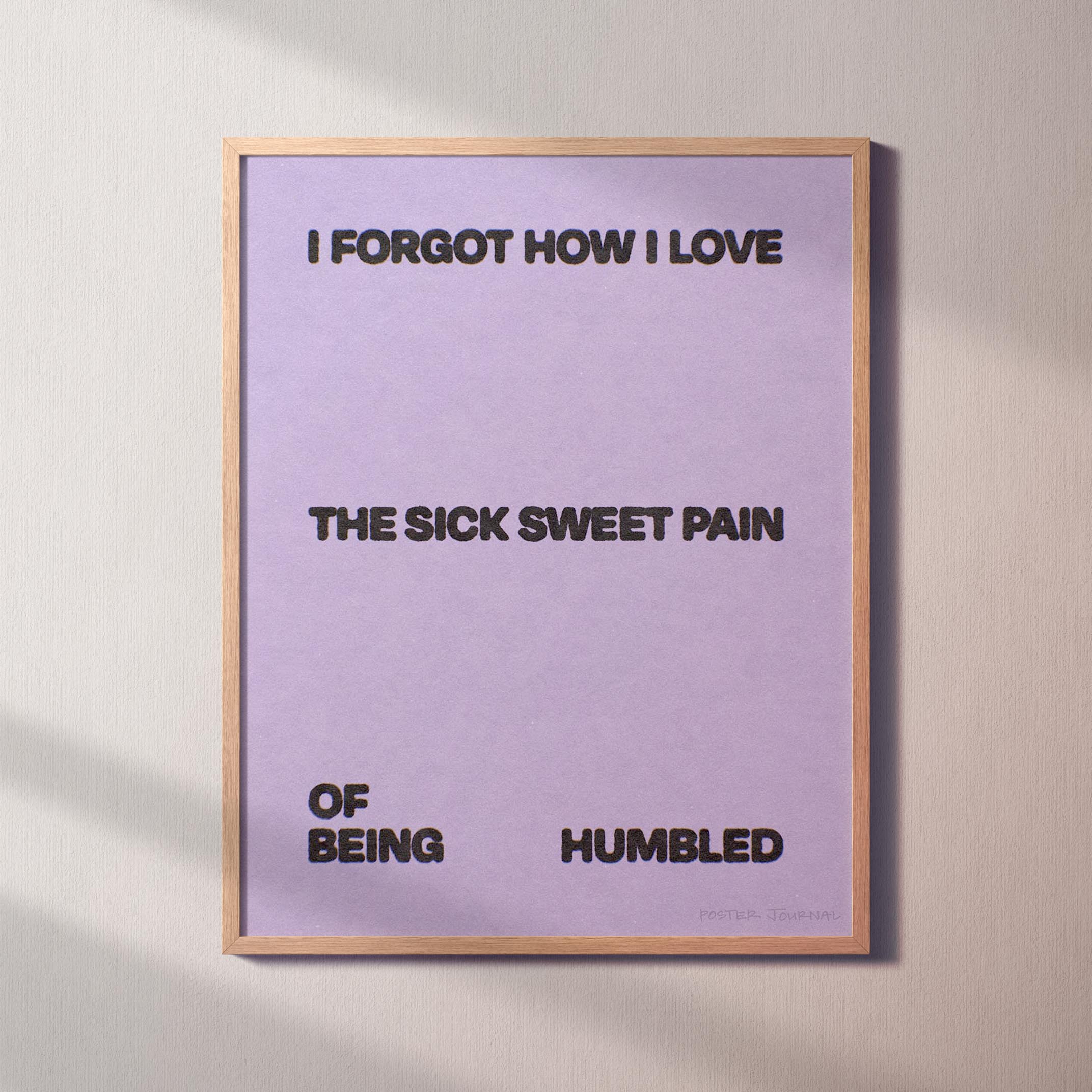 HUMBLED PRINT