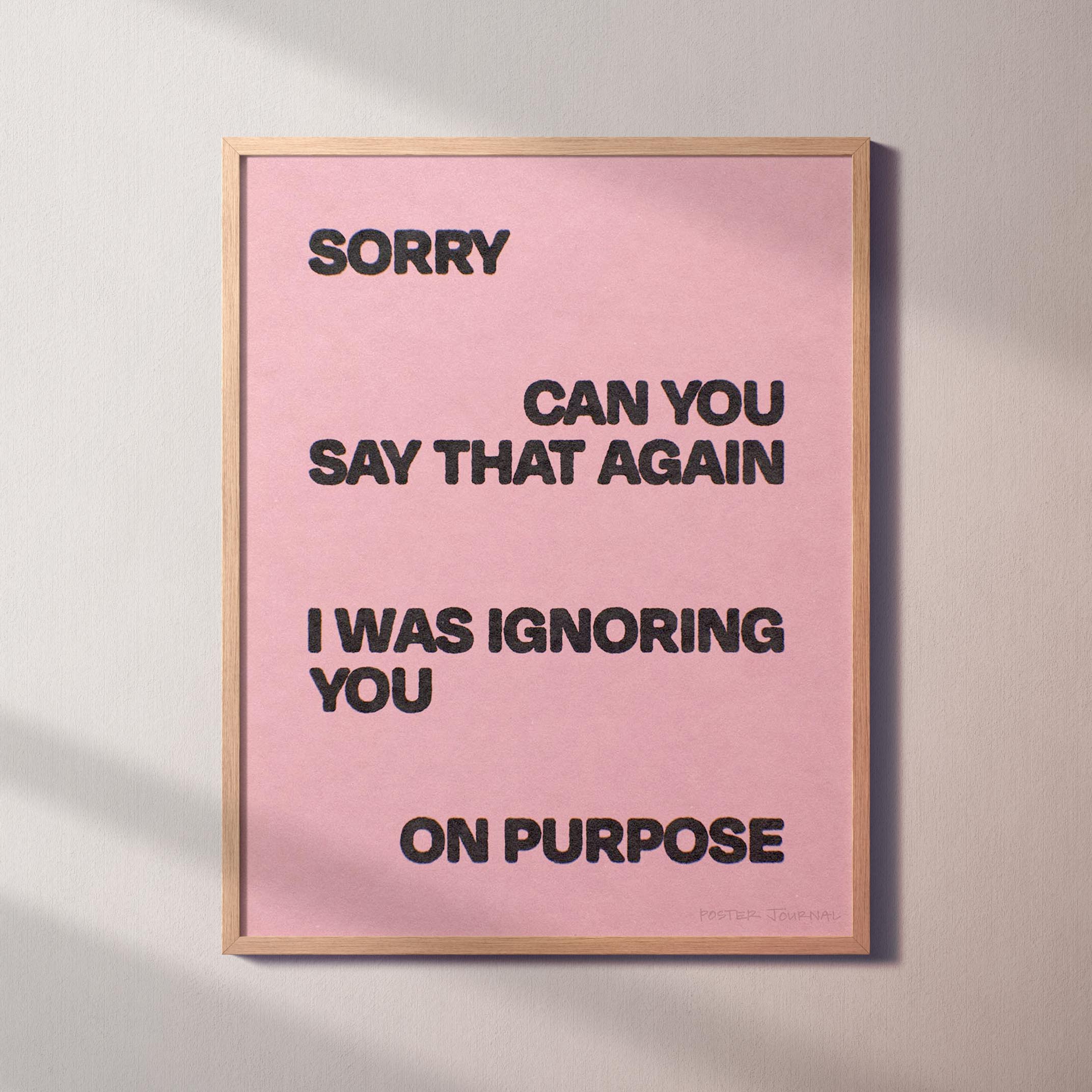 IGNORING PRINT