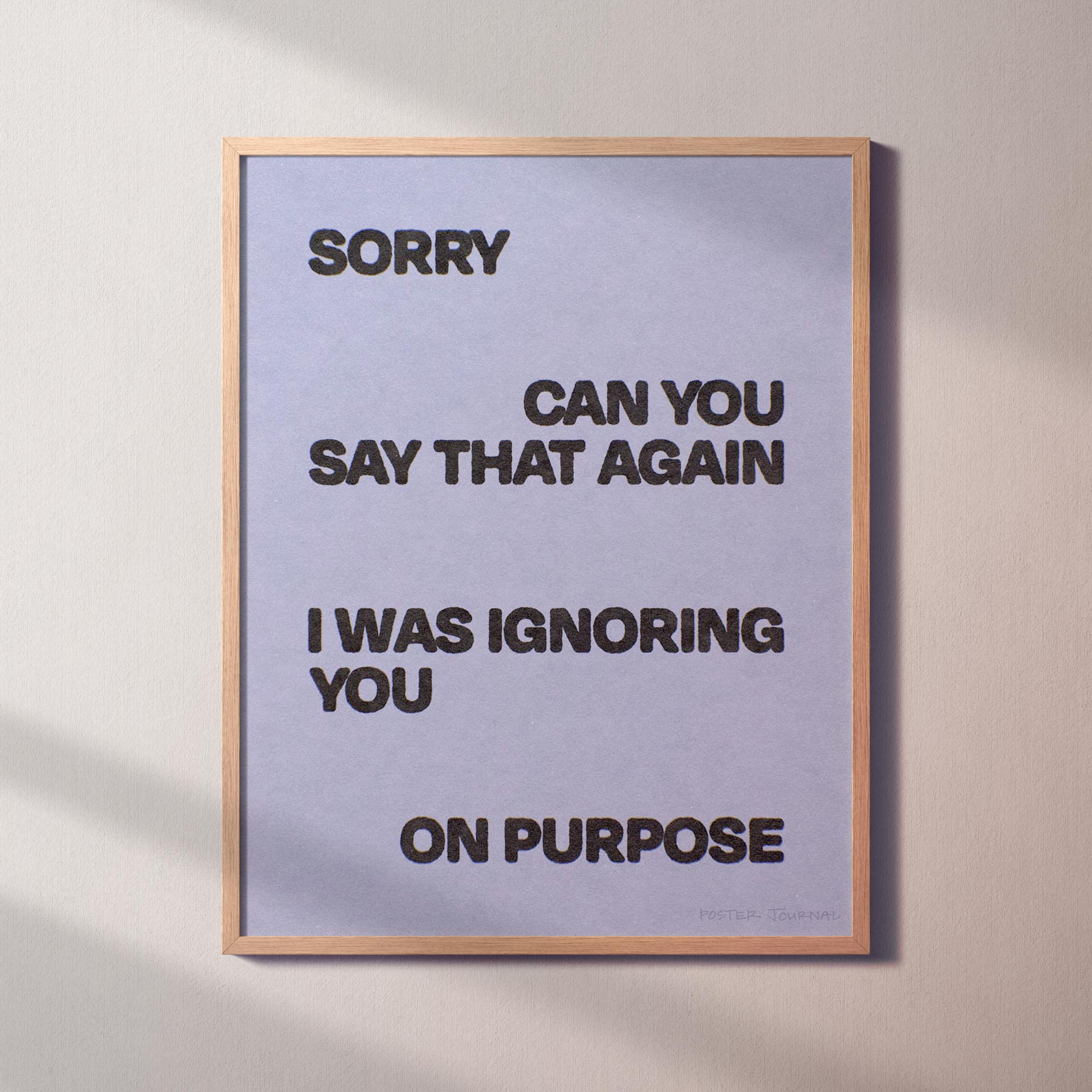 IGNORING PRINT