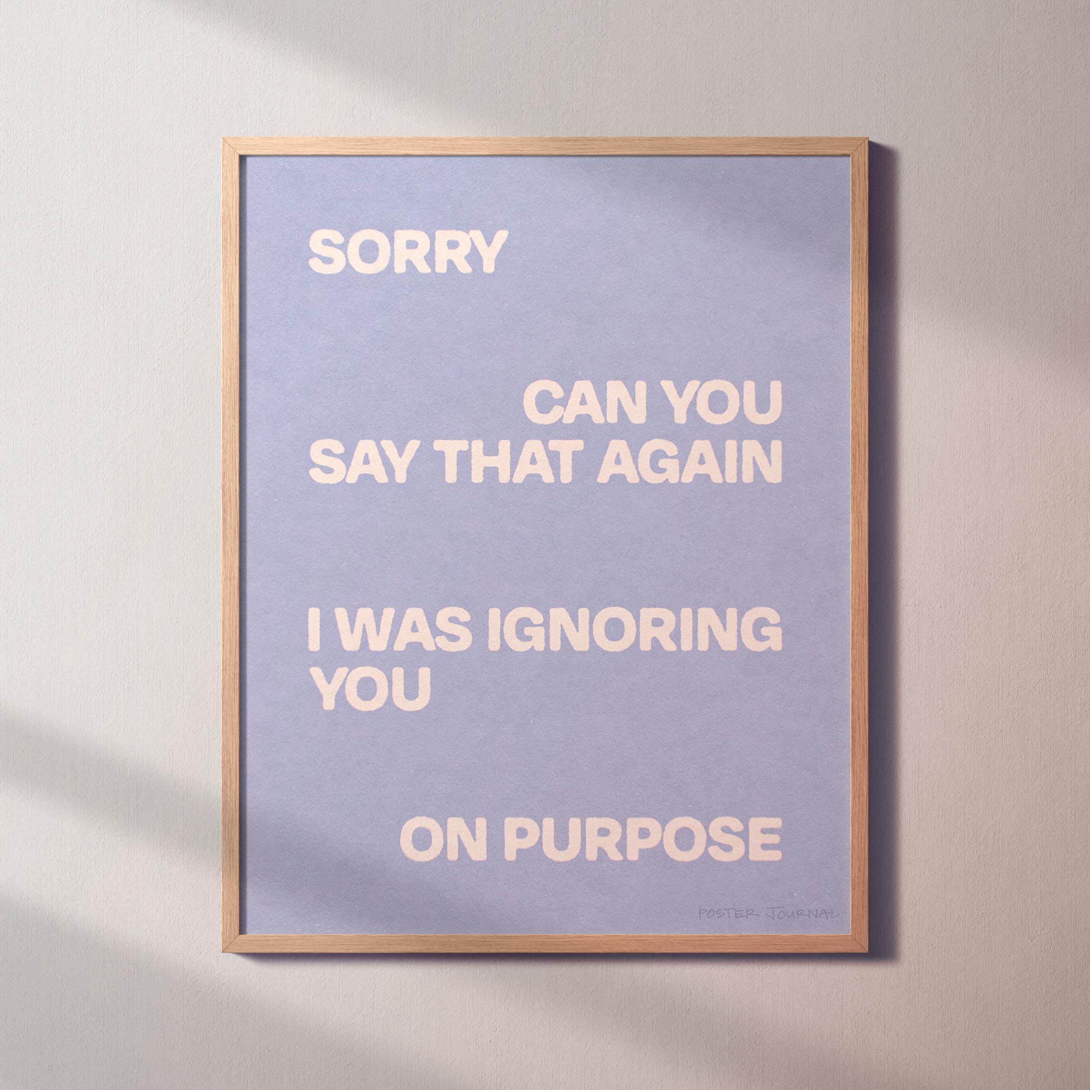 IGNORING PRINT
