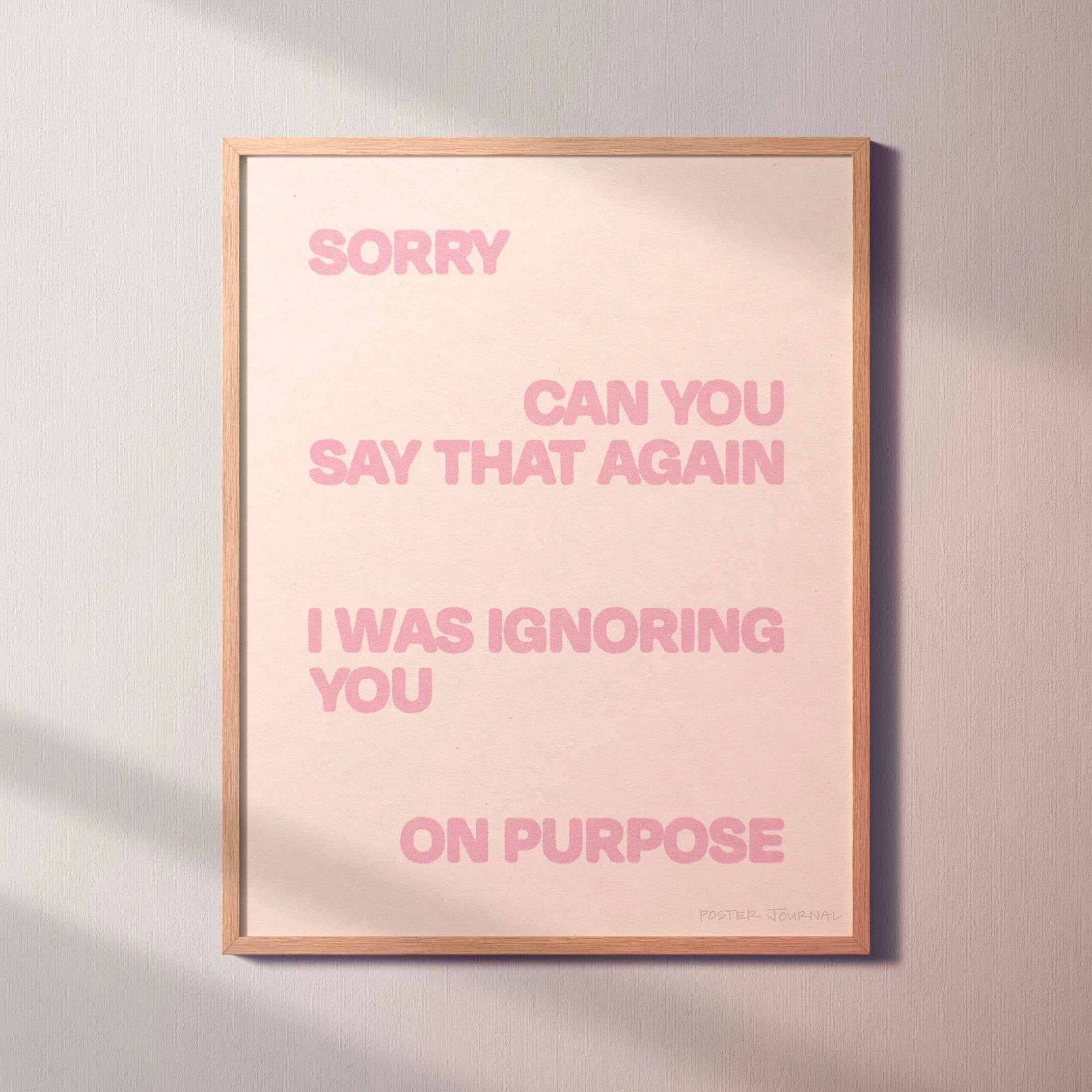 IGNORING PRINT