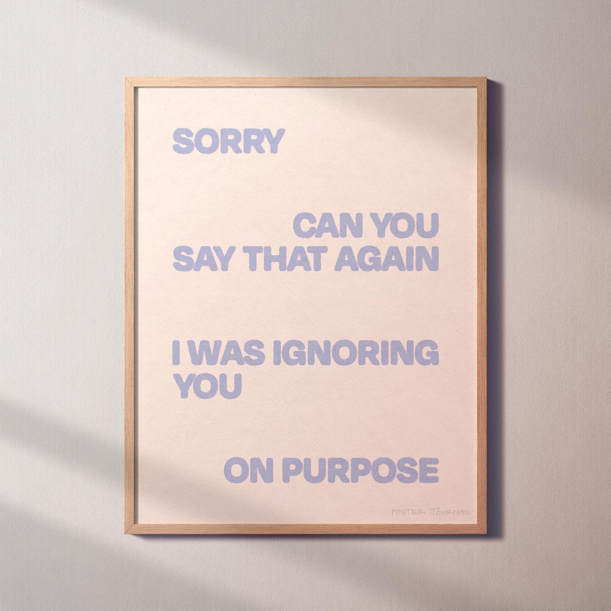 IGNORING PRINT