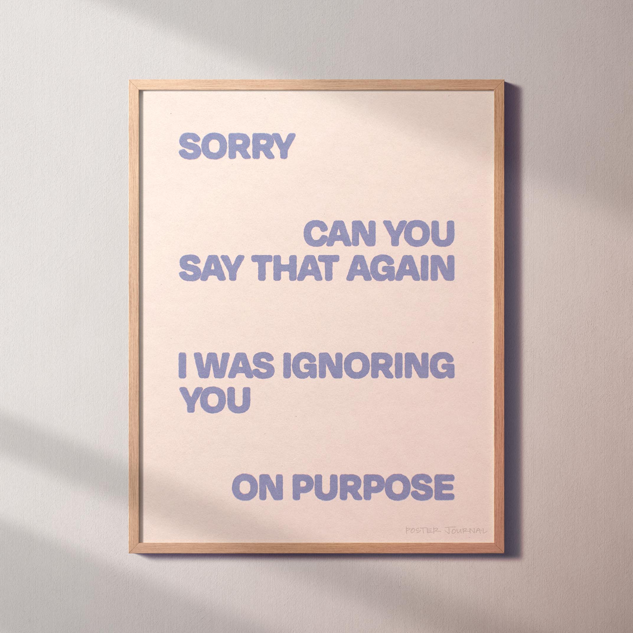 IGNORING PRINT