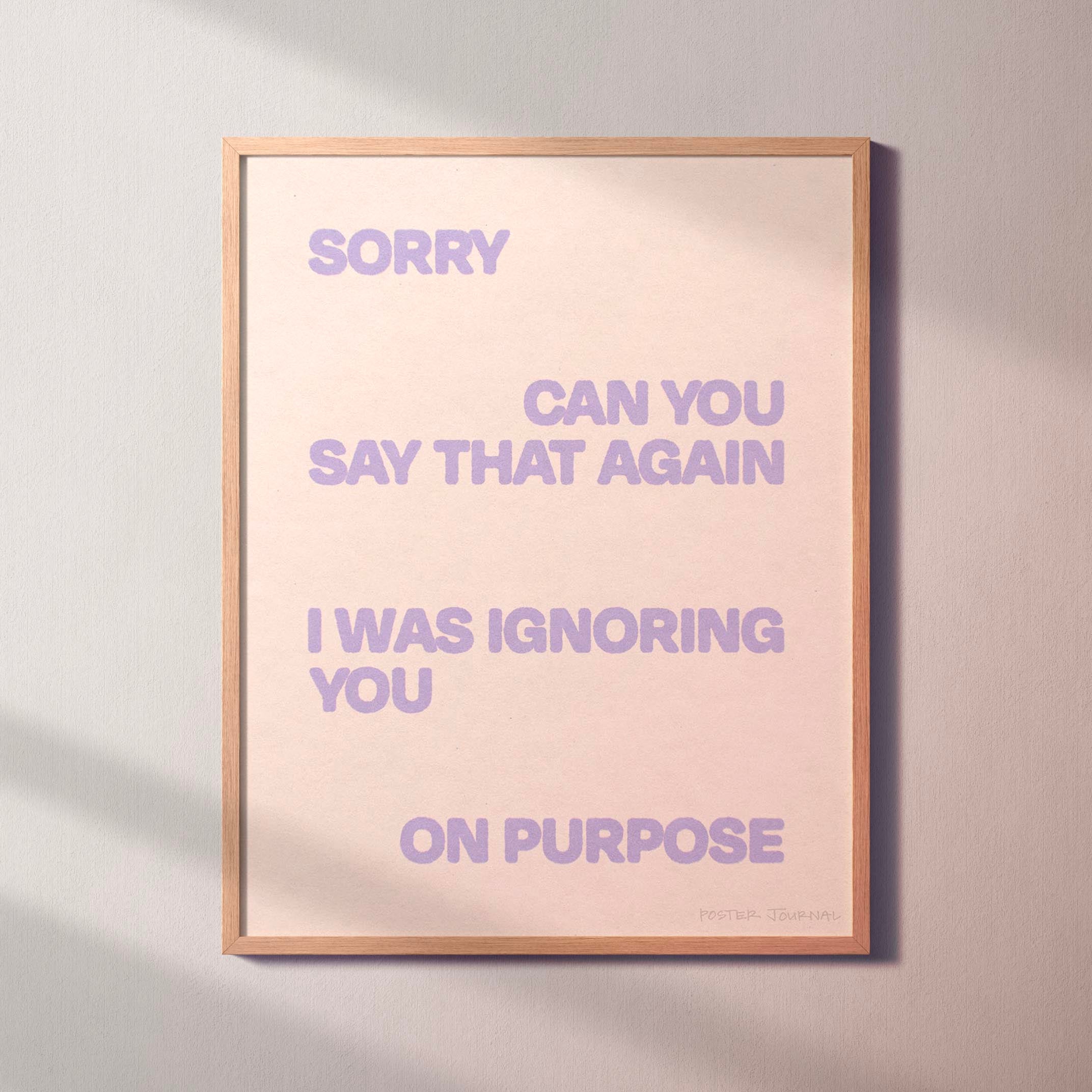 IGNORING PRINT