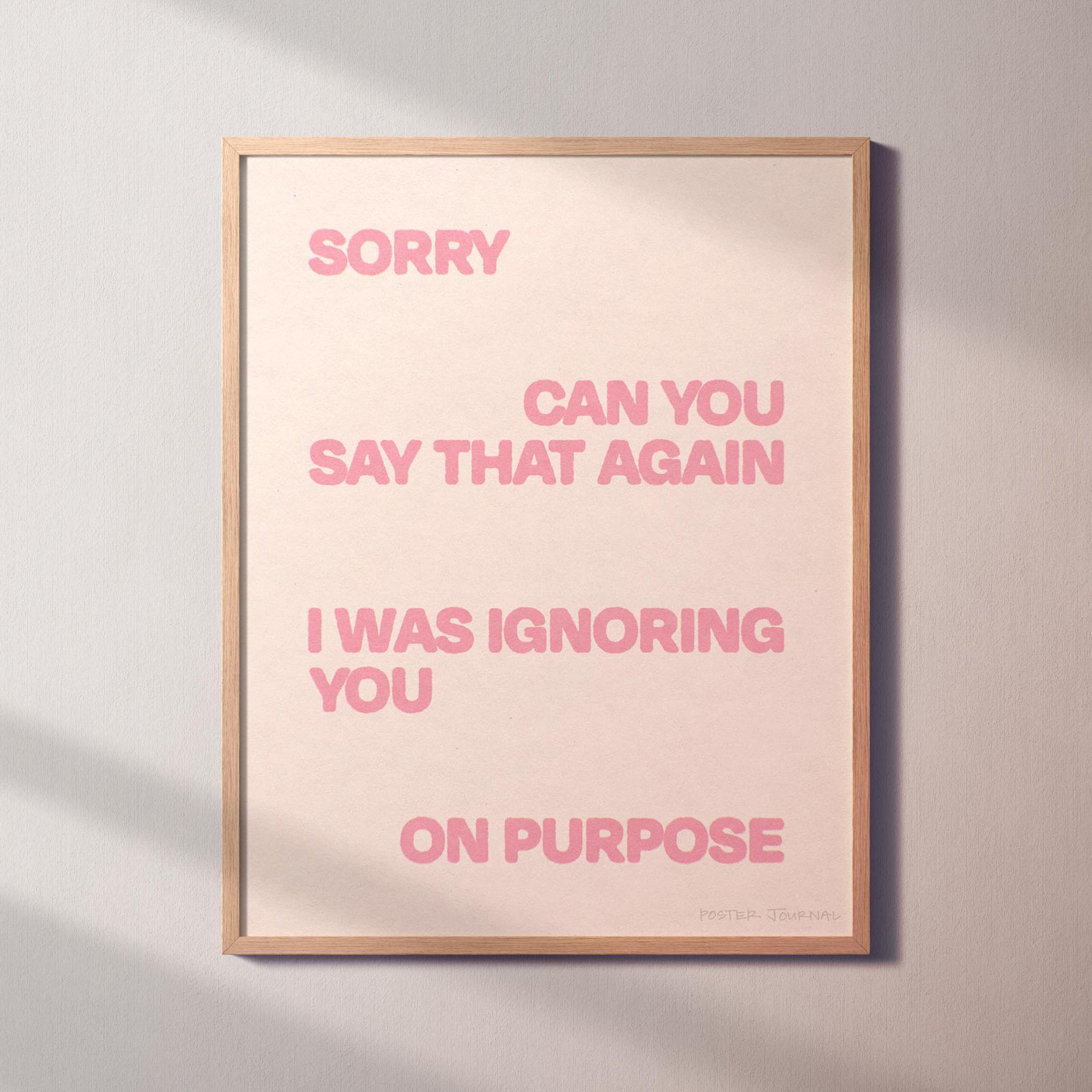 IGNORING PRINT