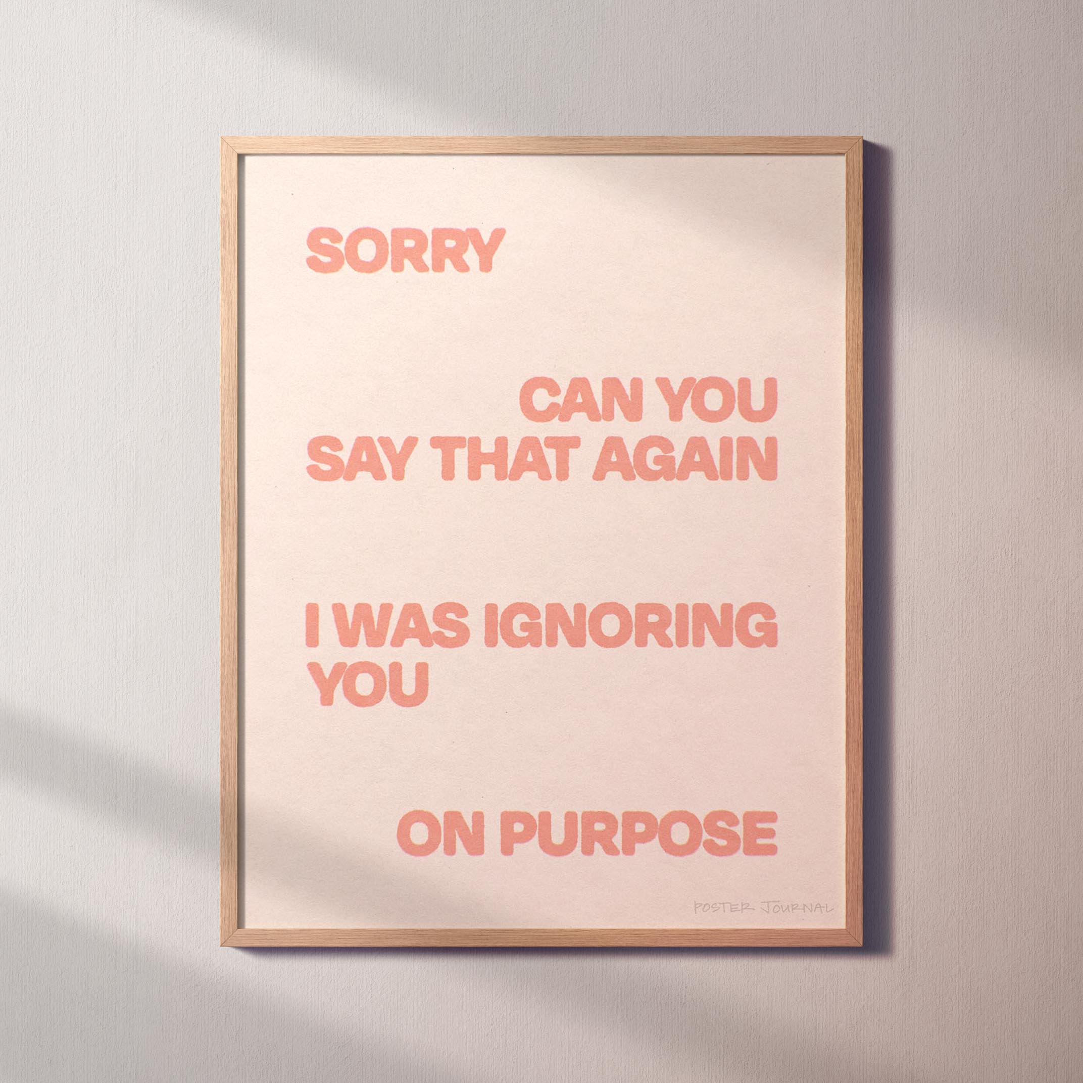 IGNORING PRINT