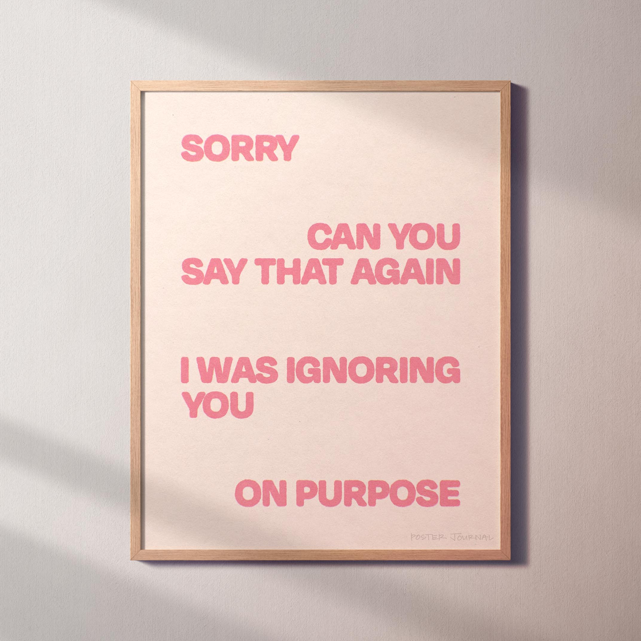 IGNORING PRINT
