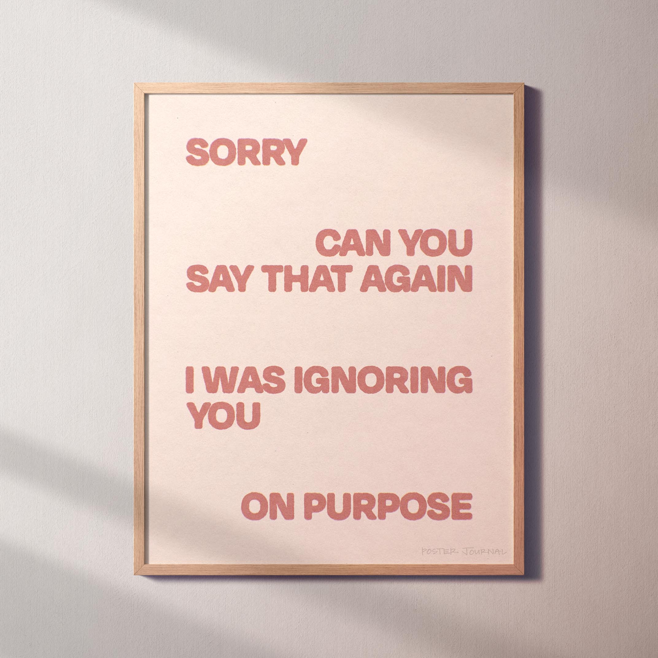 IGNORING PRINT