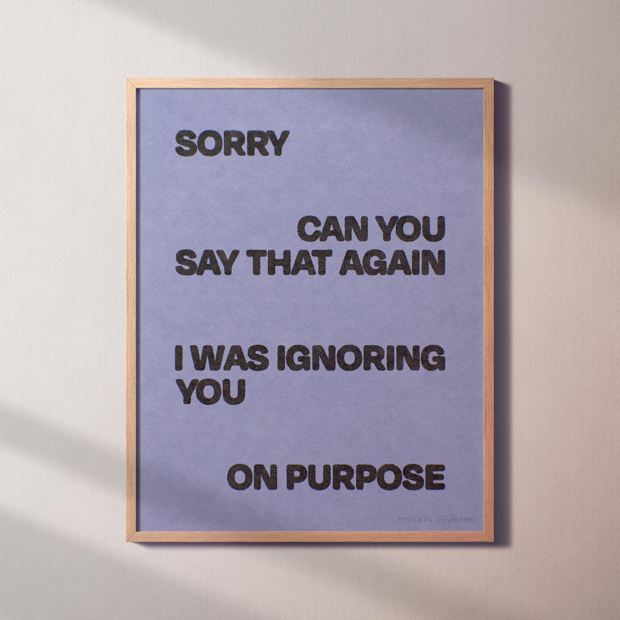 IGNORING PRINT