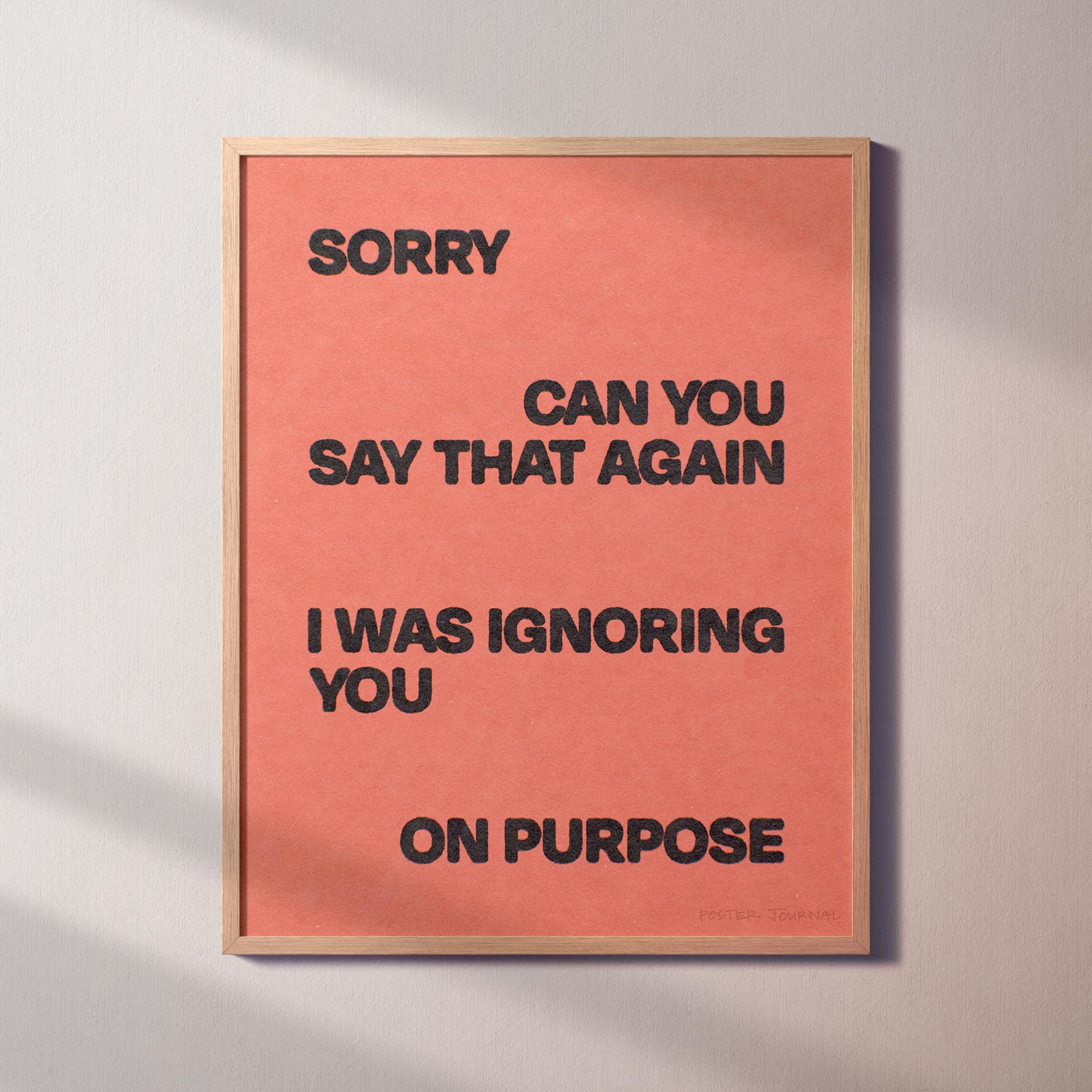 IGNORING PRINT